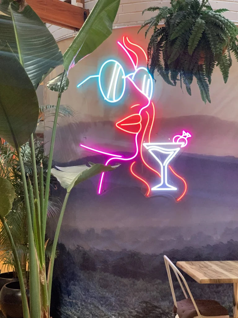 How can you design your own custom neon light signs?