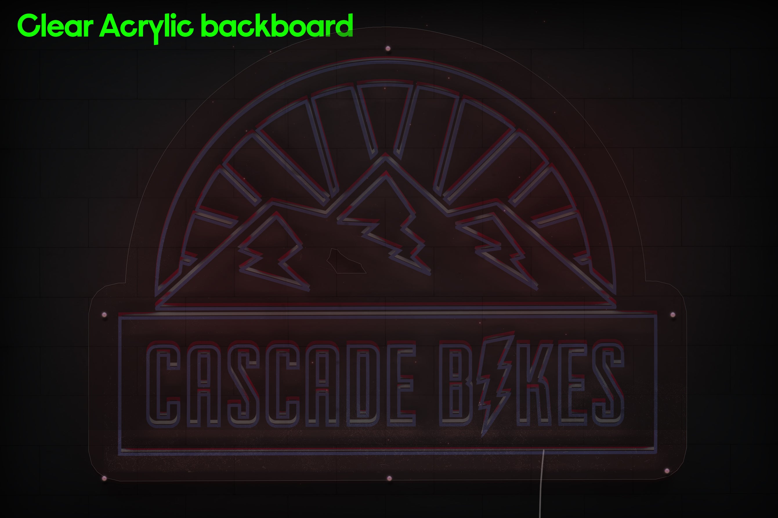 Z1342 Customized LED LOGO to Cascade
