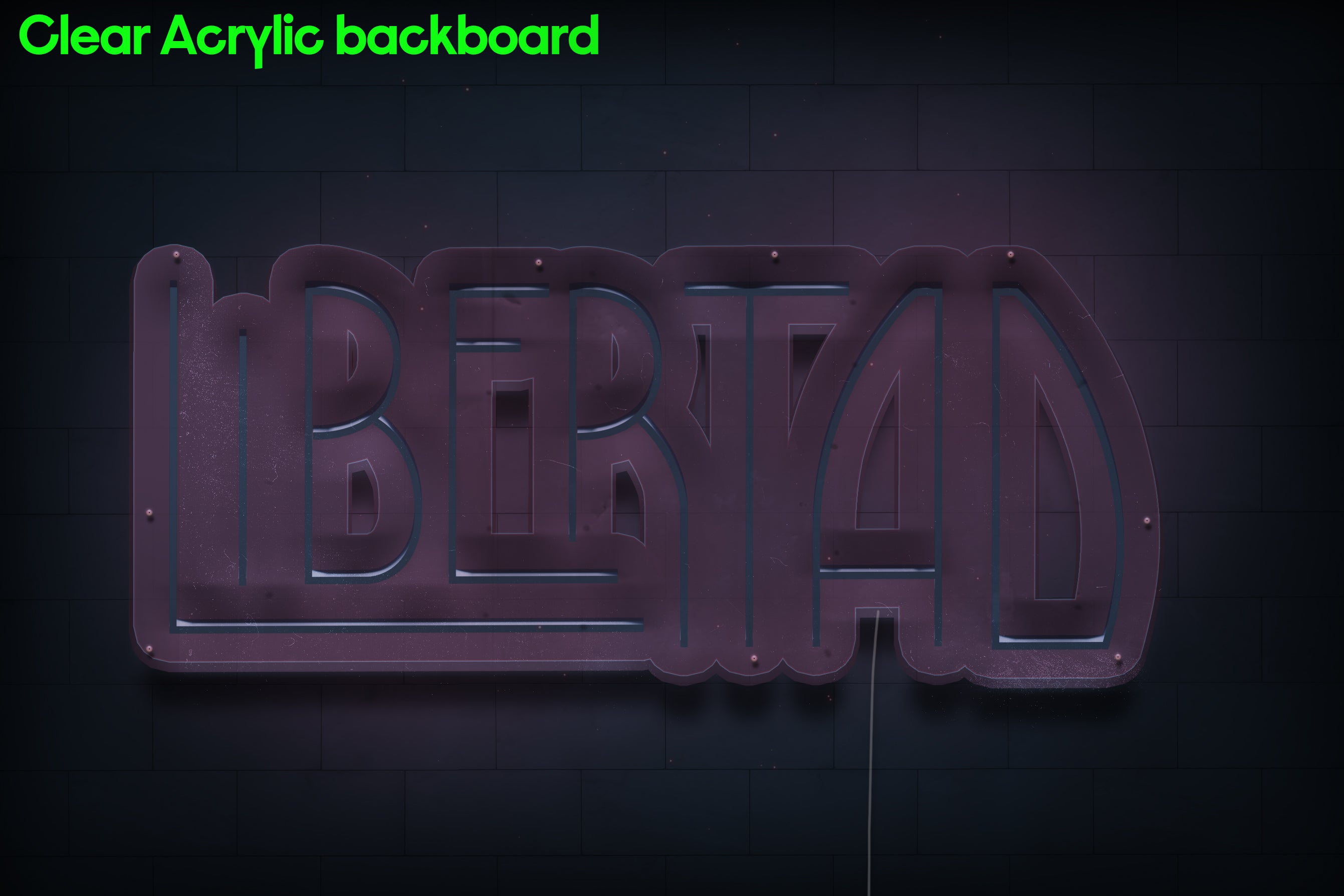 Z1348 Customized LED LOGO to marcos