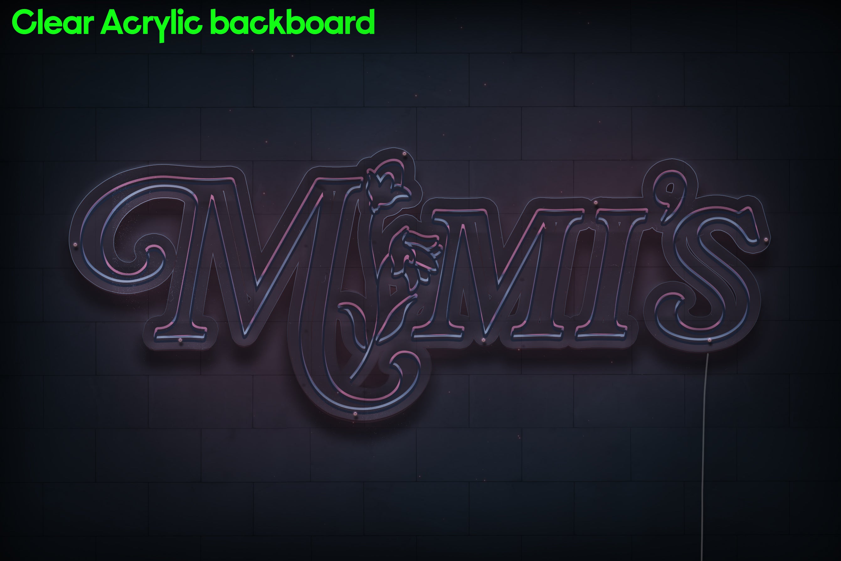 Z1352 Customized LED LOGO to Evi