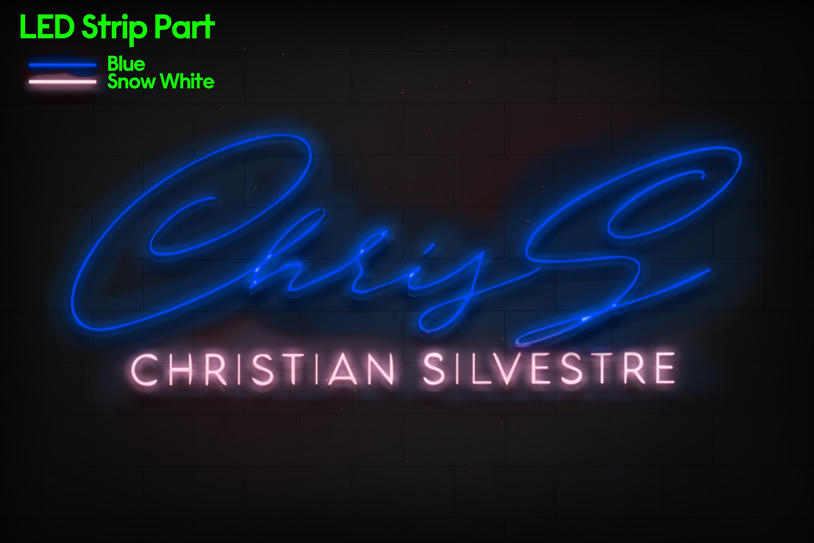 Z1356 Customized LED LOGO to Christian