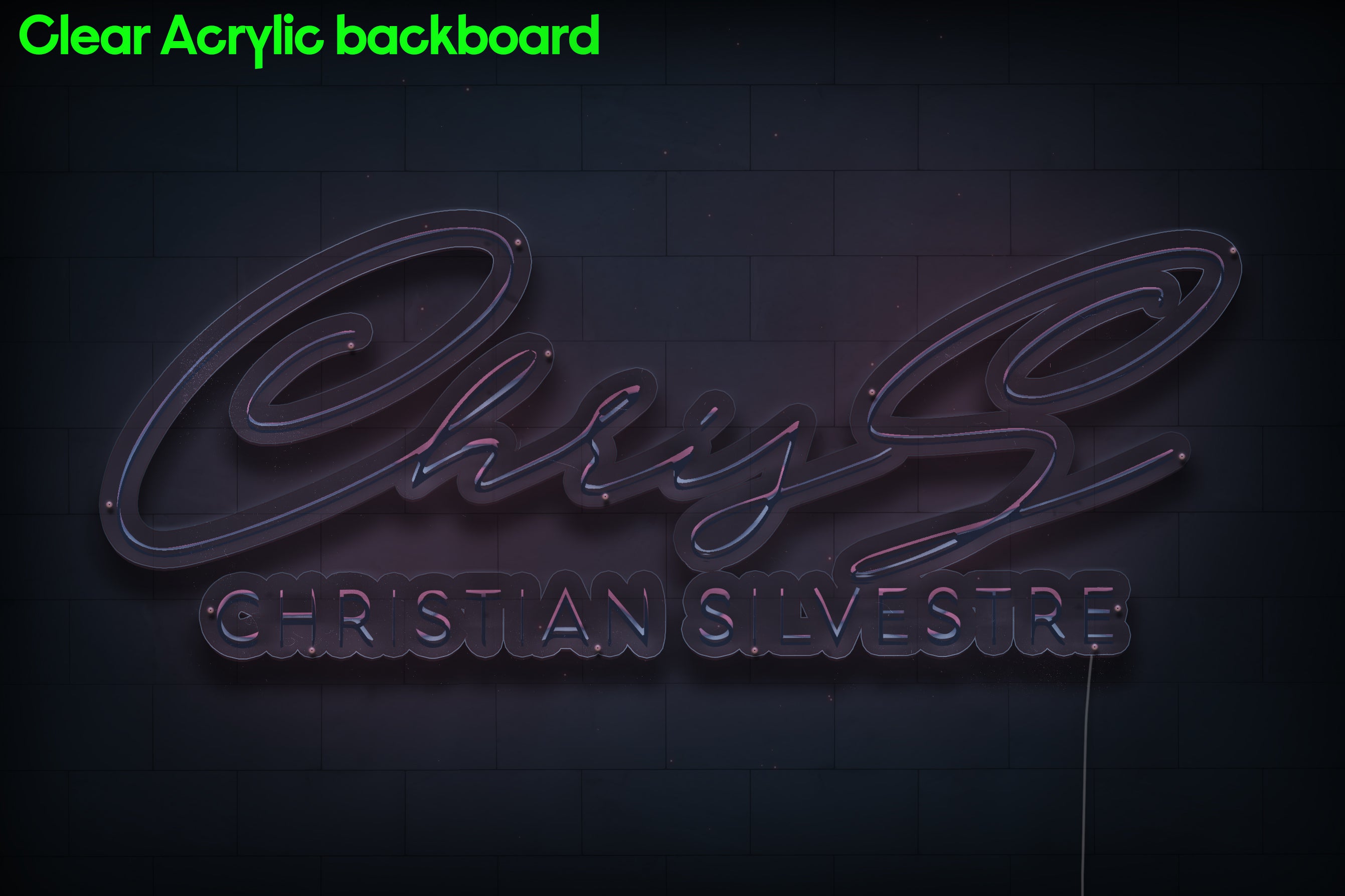 Z1356 Customized LED LOGO to Christian