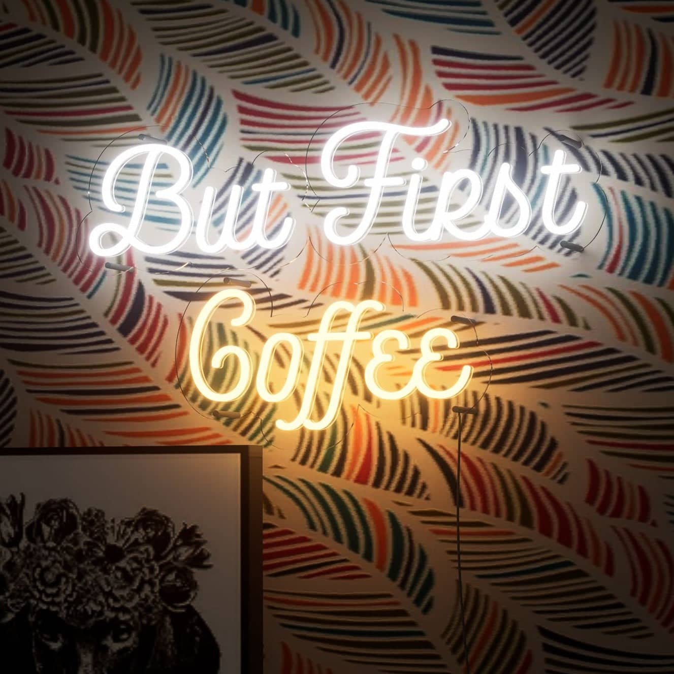 Bar neon sign enhances bedroom decor effortlessly