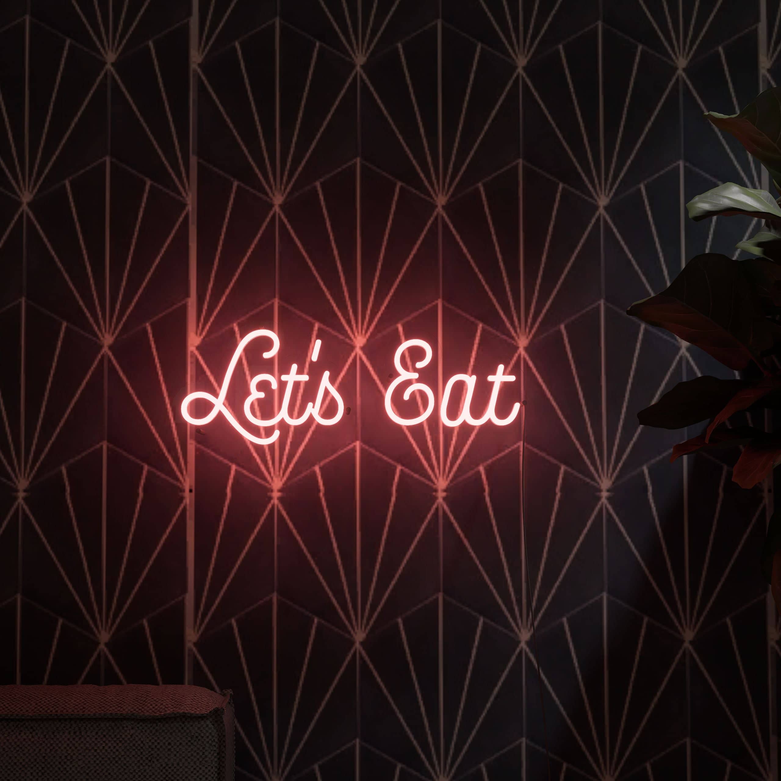 Bright Cocktails neon sign lights up bedrooms.