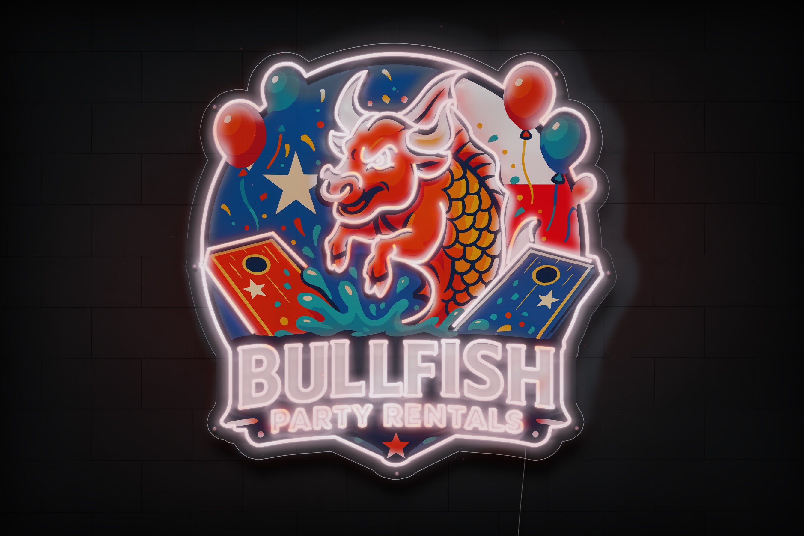 Z1612 Customized LED logo to Rebecca