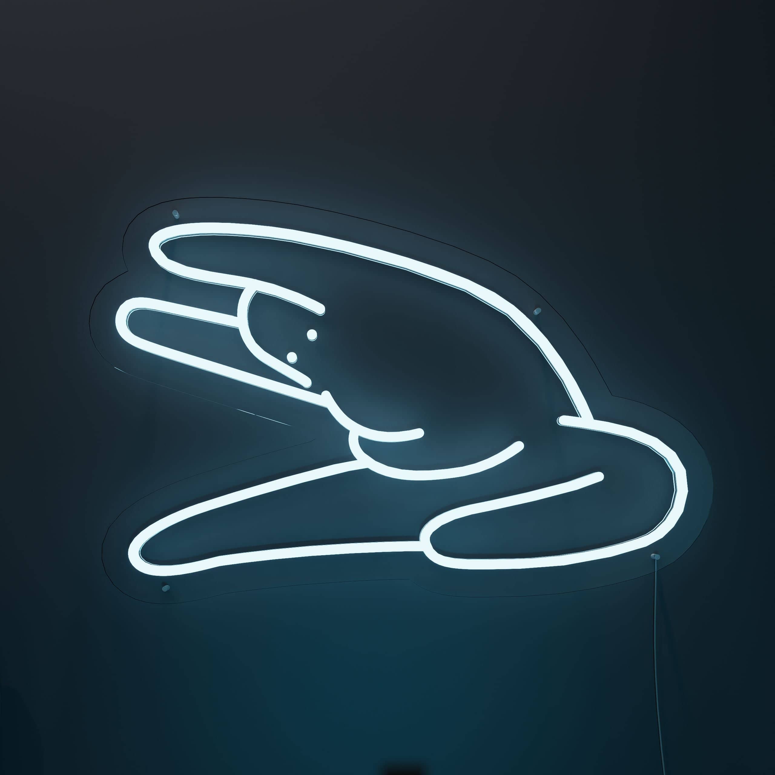 Relaxing vibes shine from the Off work neon light