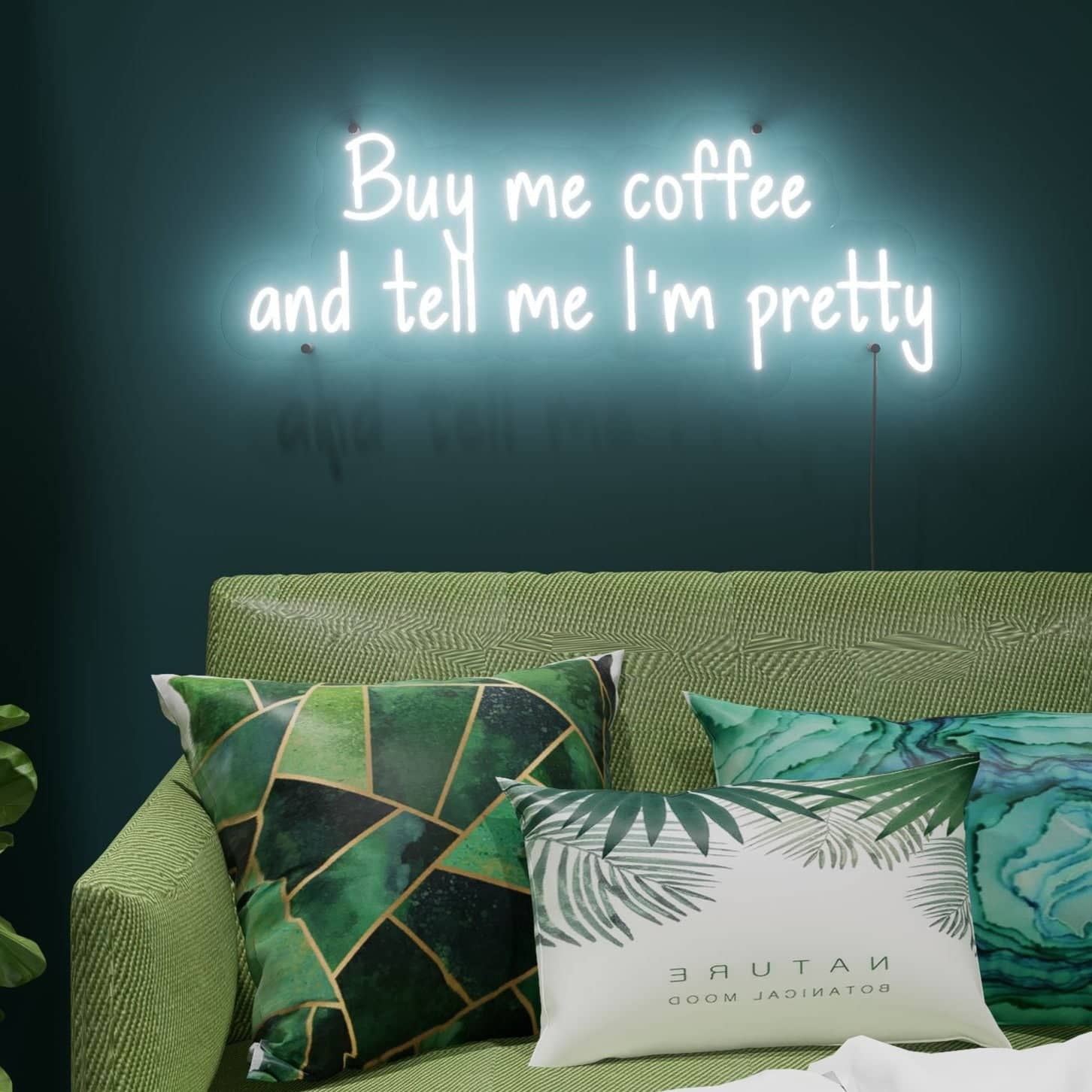 LED neon sign adds a whimsical touch to rooms