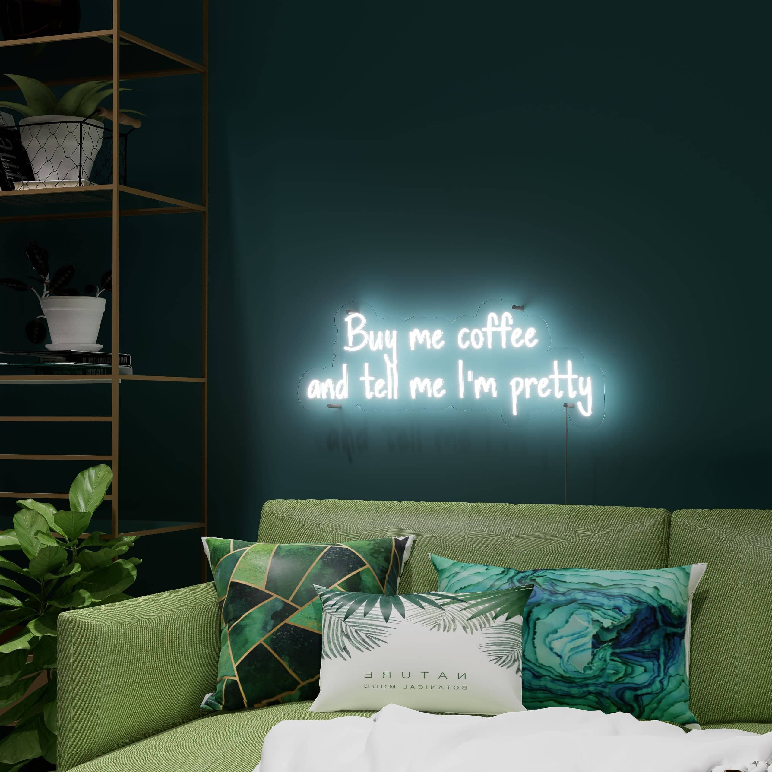 Cool neon signs for room with playful words