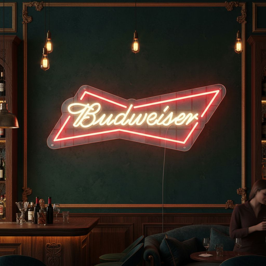 Budweiser LED Neon Sign for Bar & Man Cave