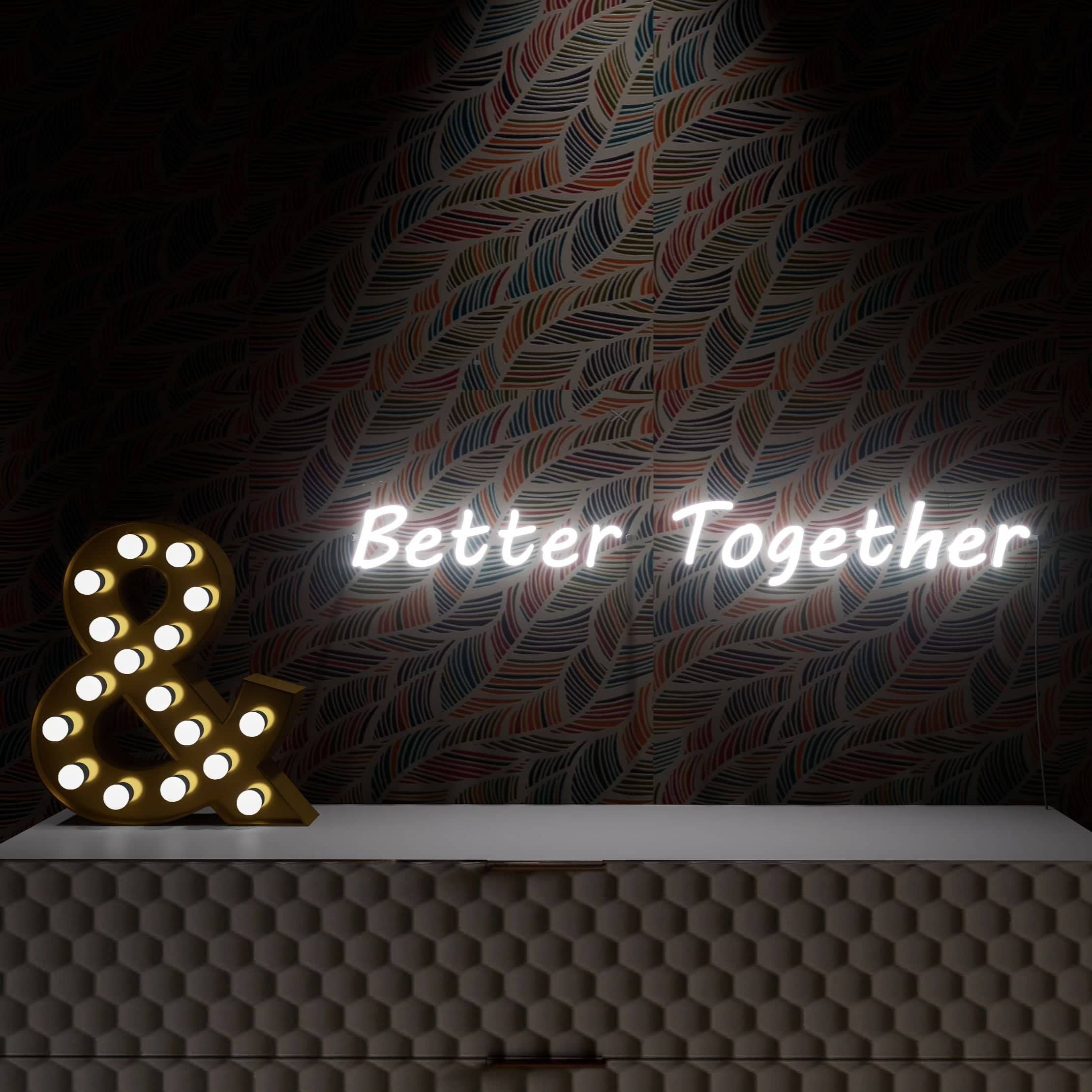Neon sign LED offers warm, inviting light for bedrooms