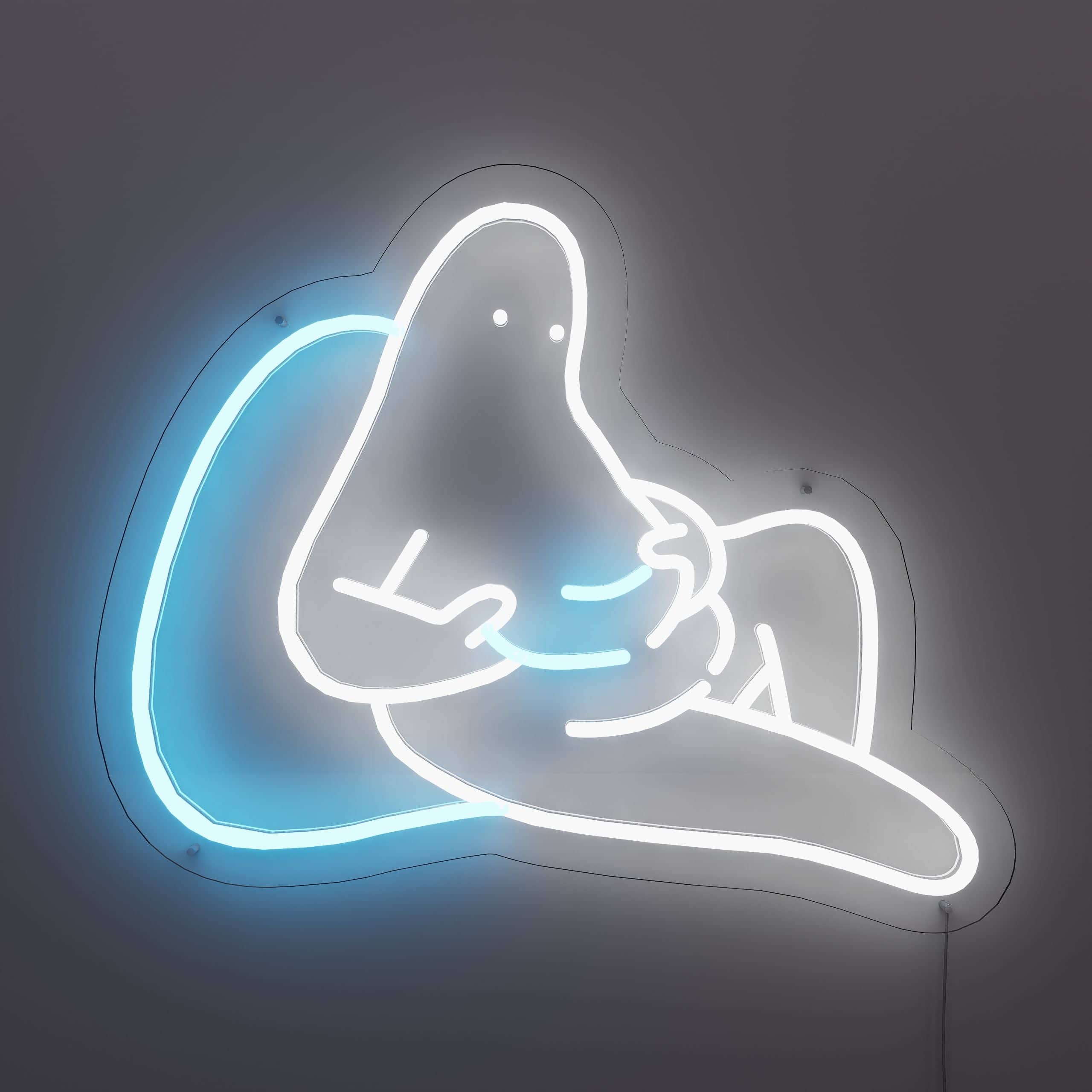 Am I fat funny neon sign lightens up the room