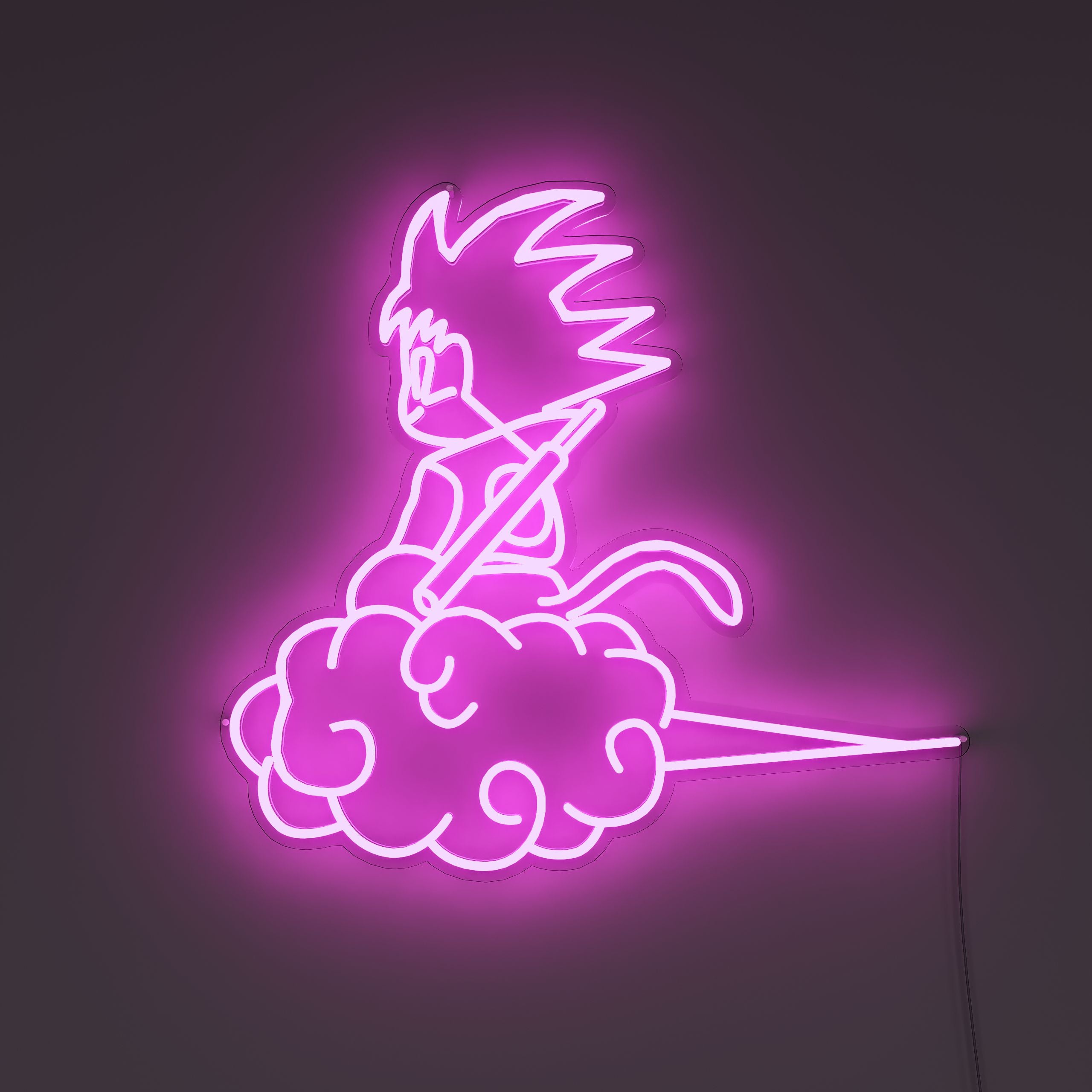 dragon-ball-goku-Fuchsia-Neon-sign-Lite
