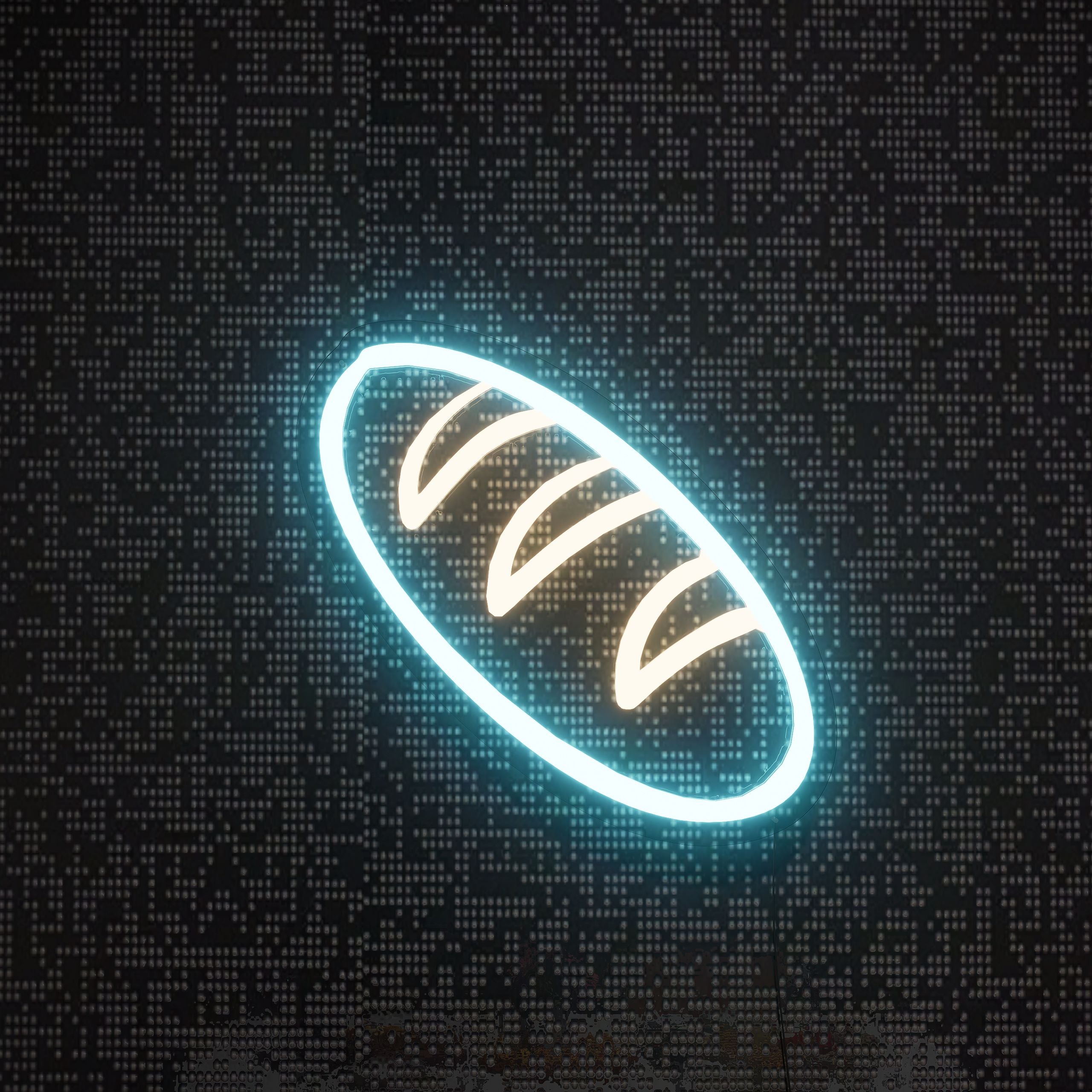 Bread Restaurant Sign in Neon-Lite