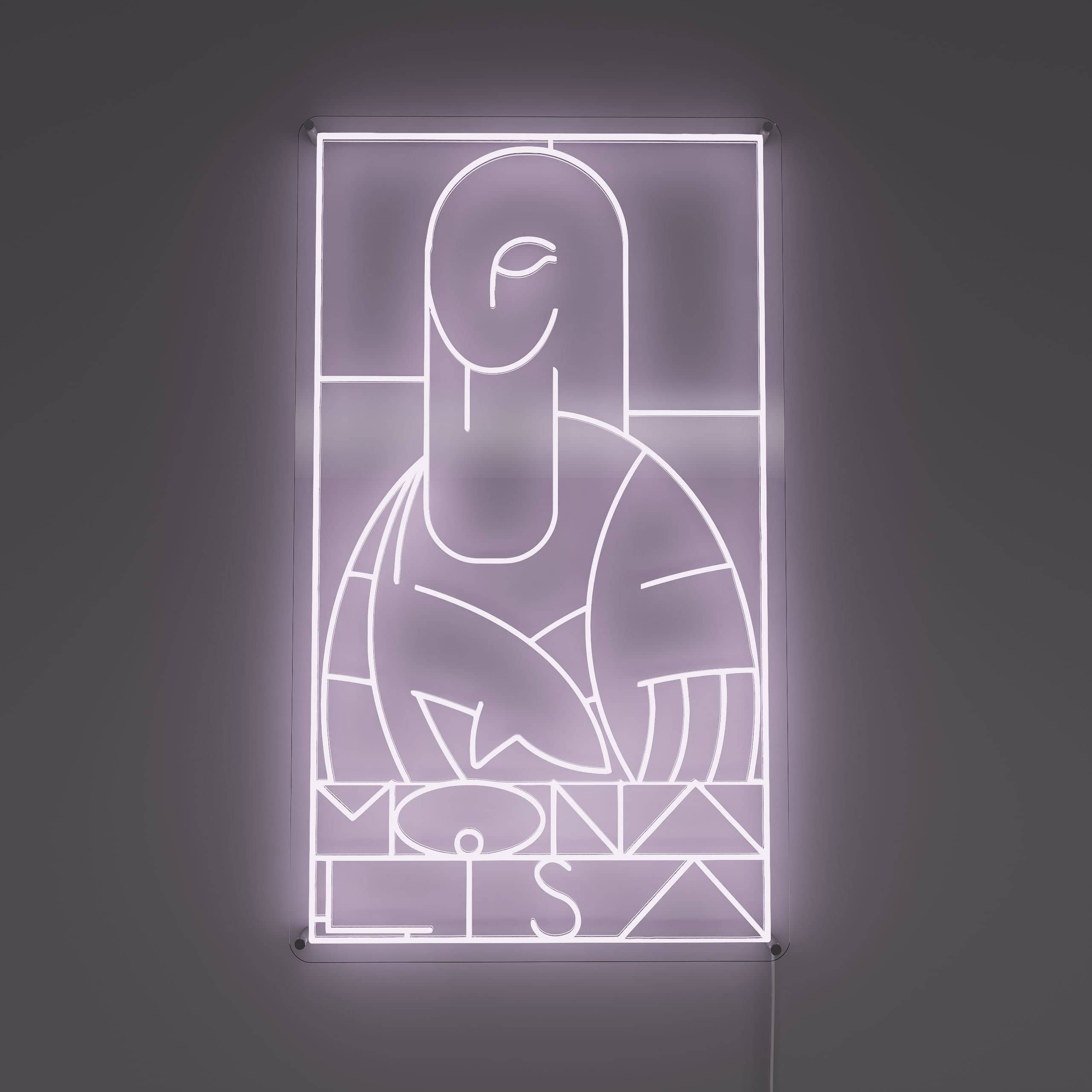 mona-lisa-in-abstract-expression-custom led neon signs