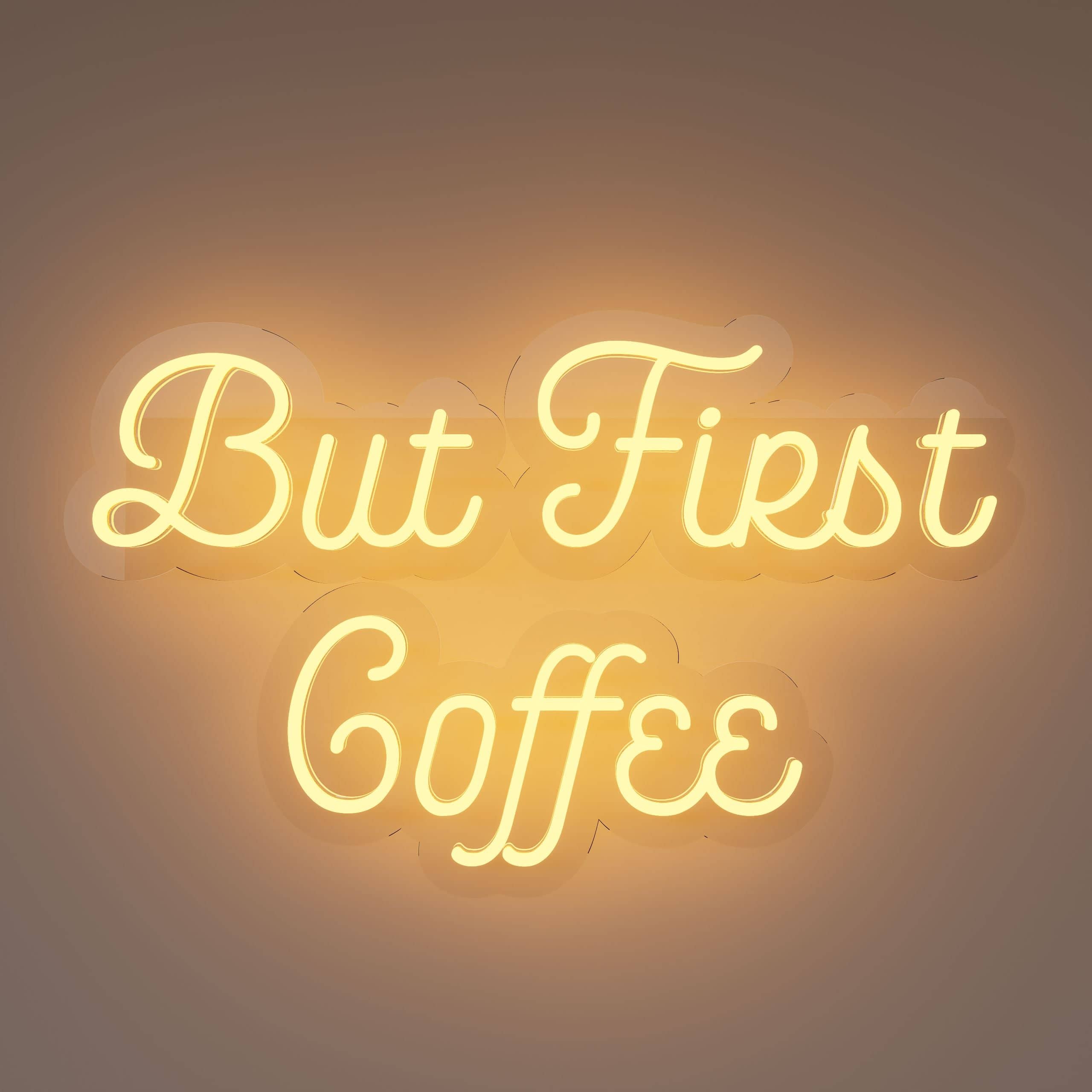 Sleek But First Coffee sign ideal for modern homes