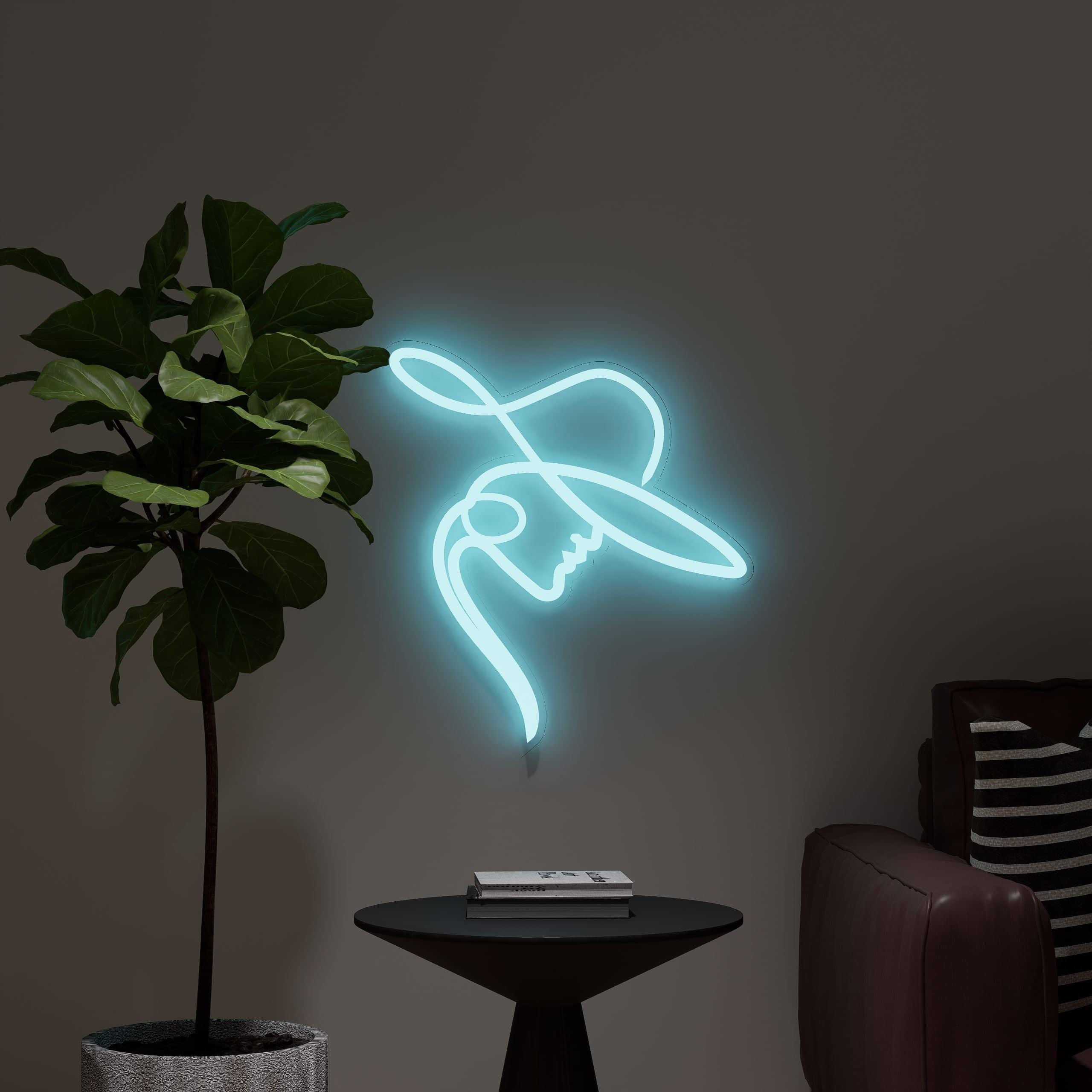 Custom kids neon sign showcasing a graceful ballet duet
