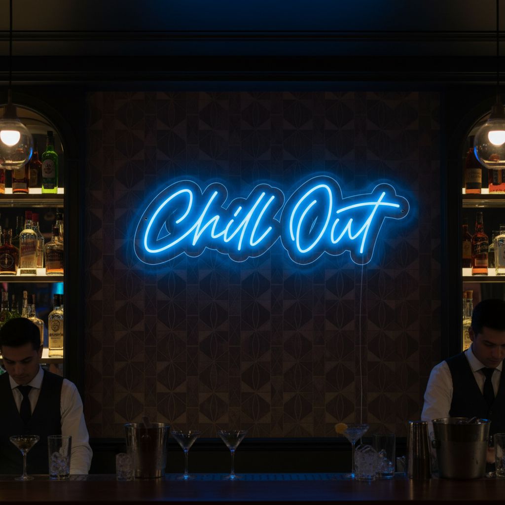 Chill Out LED Neon Sign for Lounge