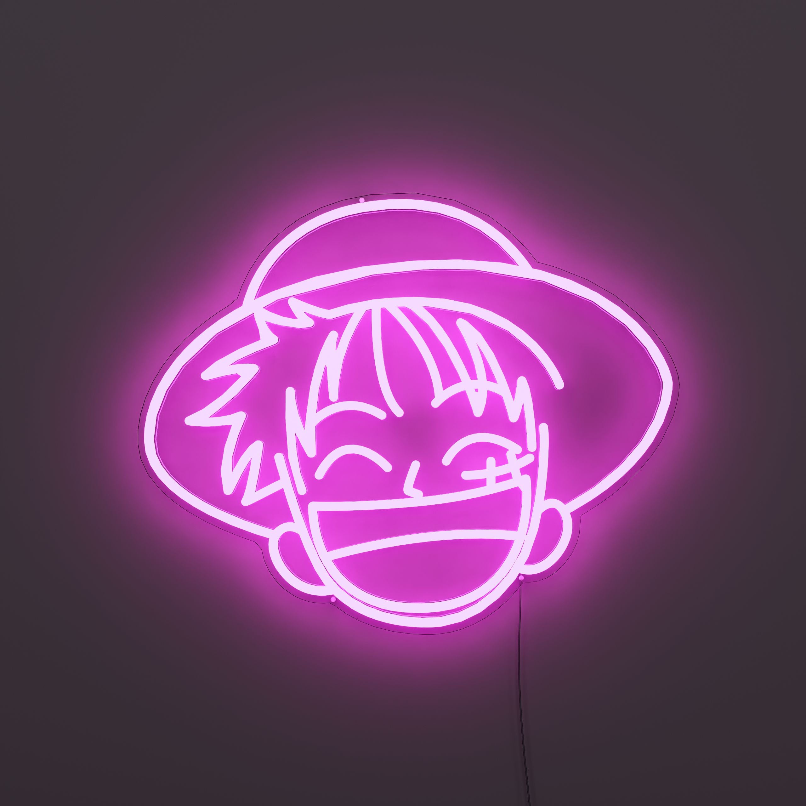 monkey-d-luffy-Fuchsia-Neon-sign-Lite