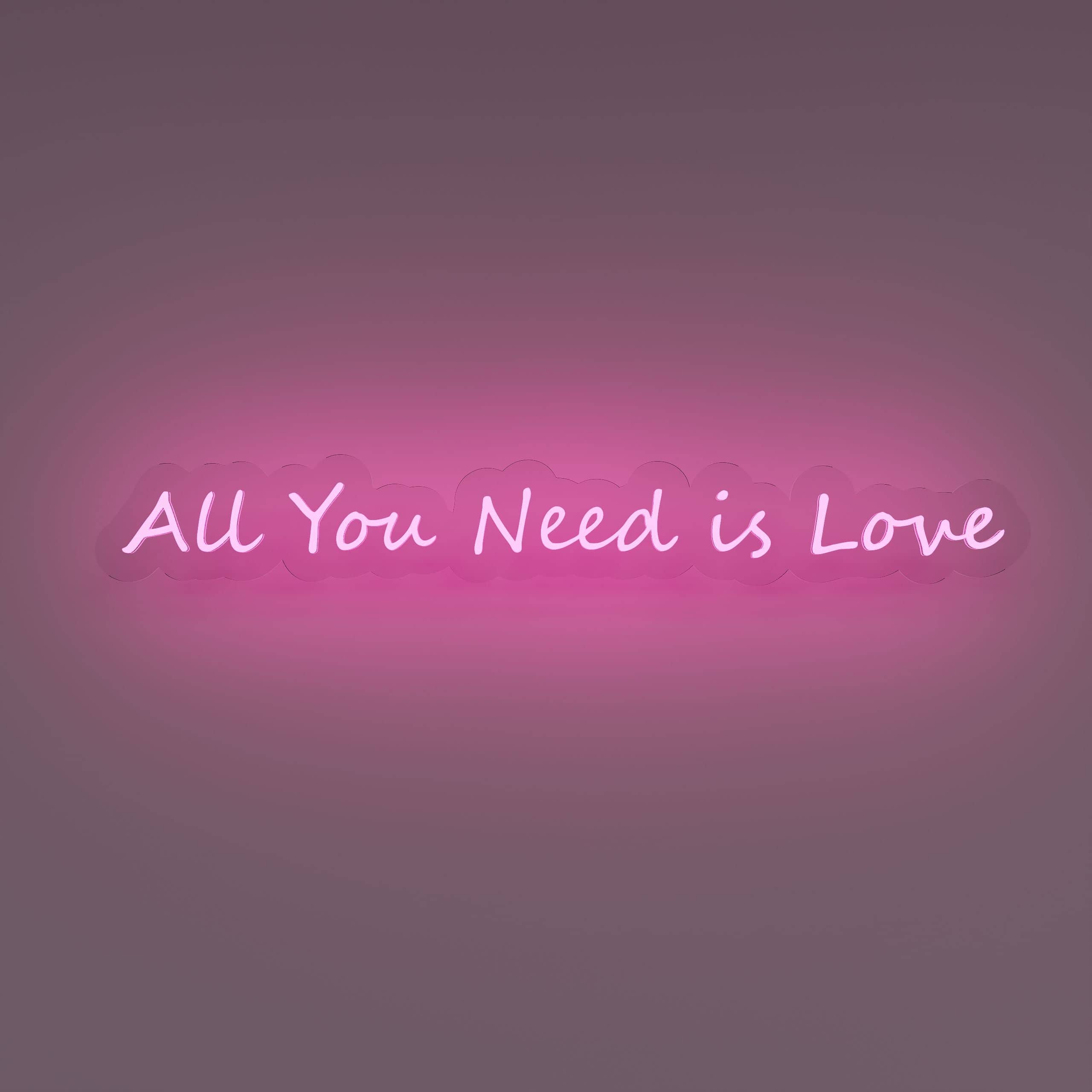 room neon signs All You Need is Love sign, perfect for lovebirds.