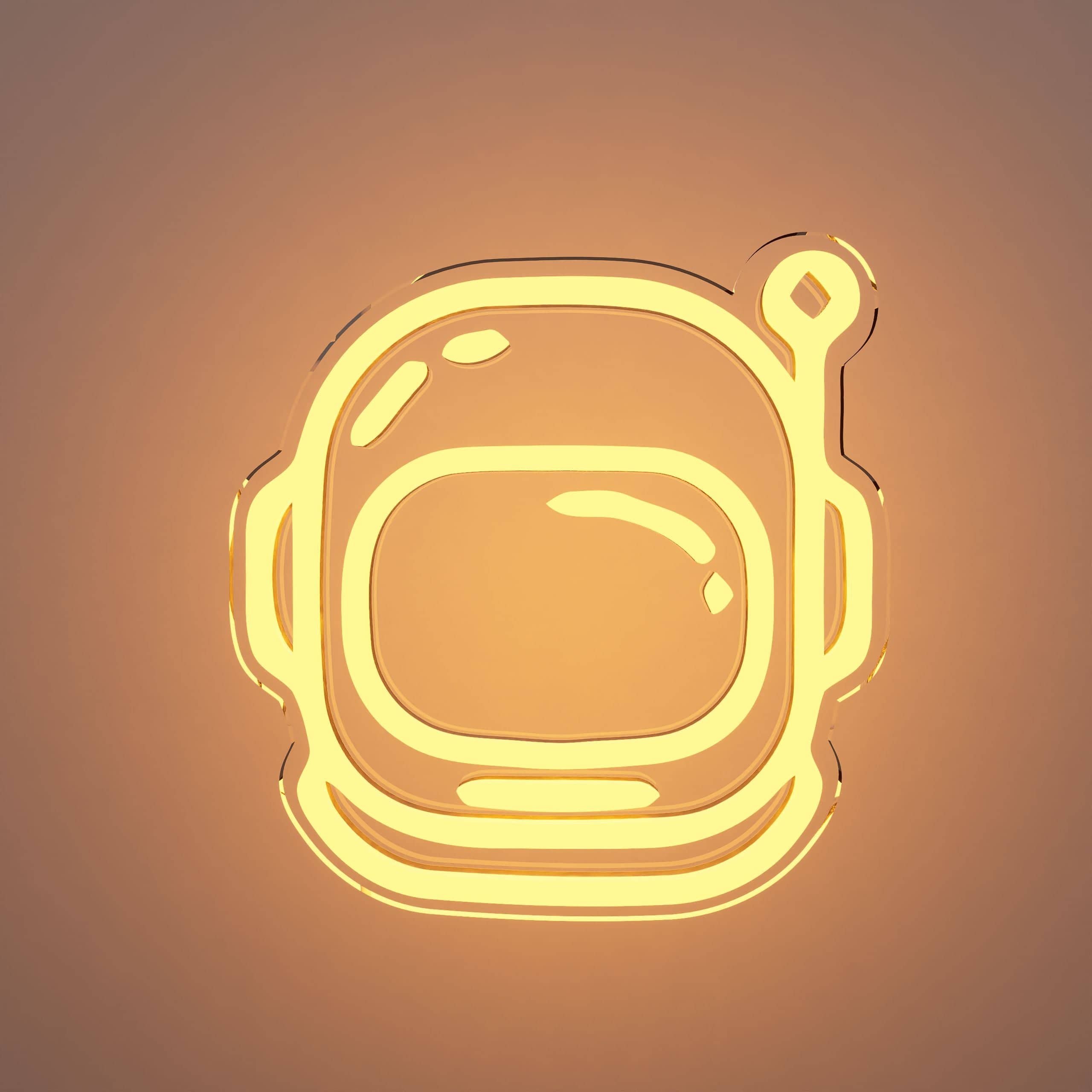 Add a cosmic touch with neon sign for kids room astronaut style