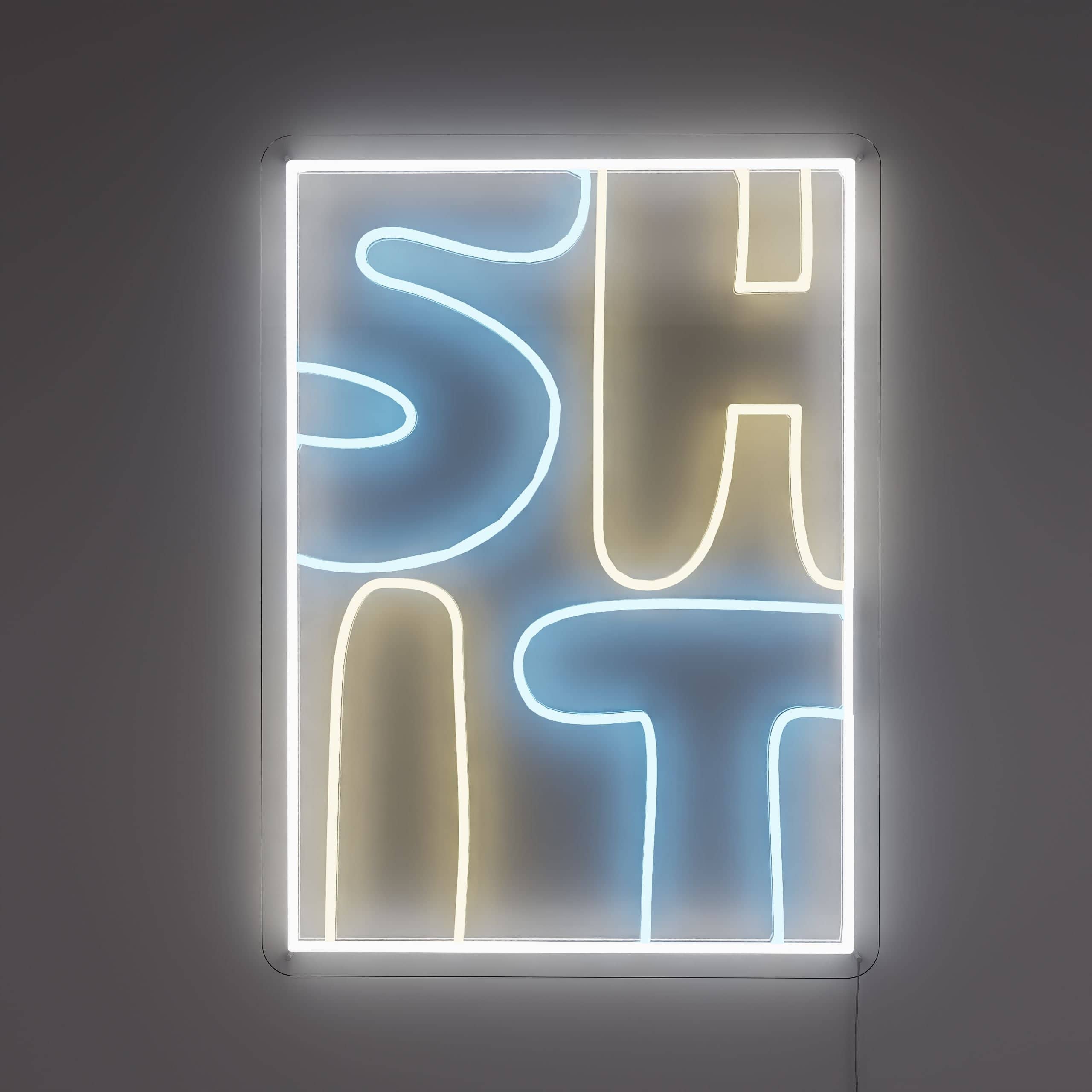 Shit Light Neon Sign adds flair to gym rooms