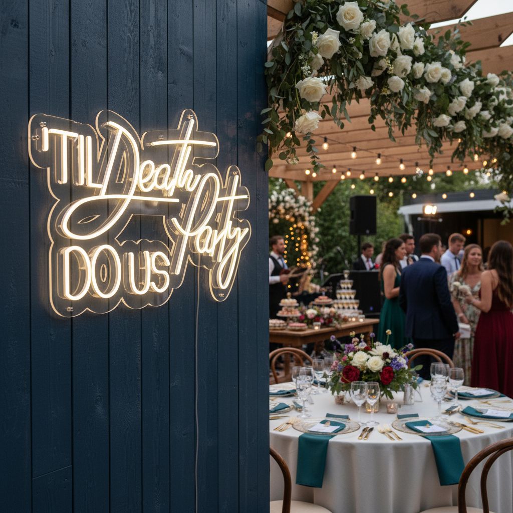 Til Death Do Us Party LED Neon Sign