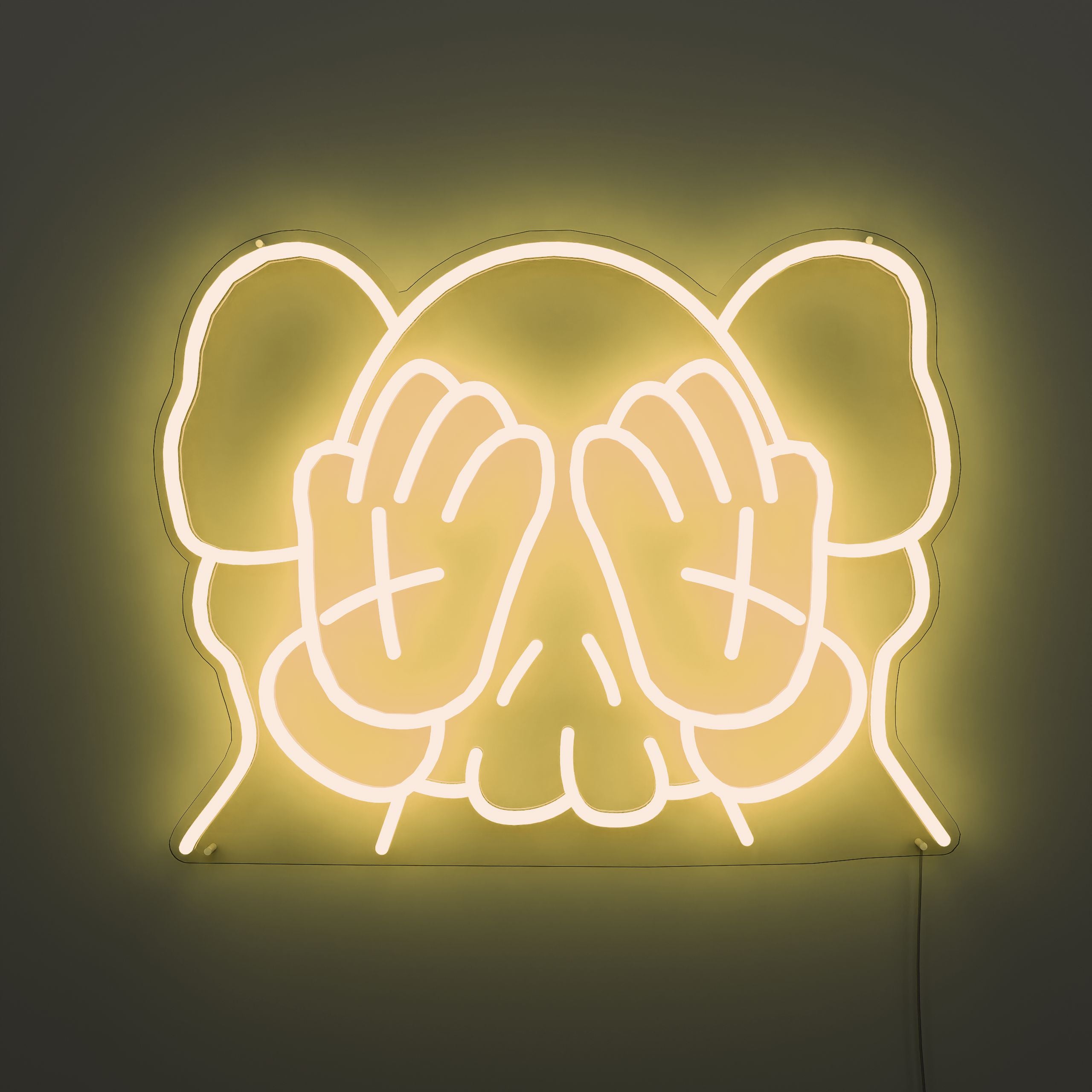 kaws-neon-sign-Gold-Neon-sign-Lite