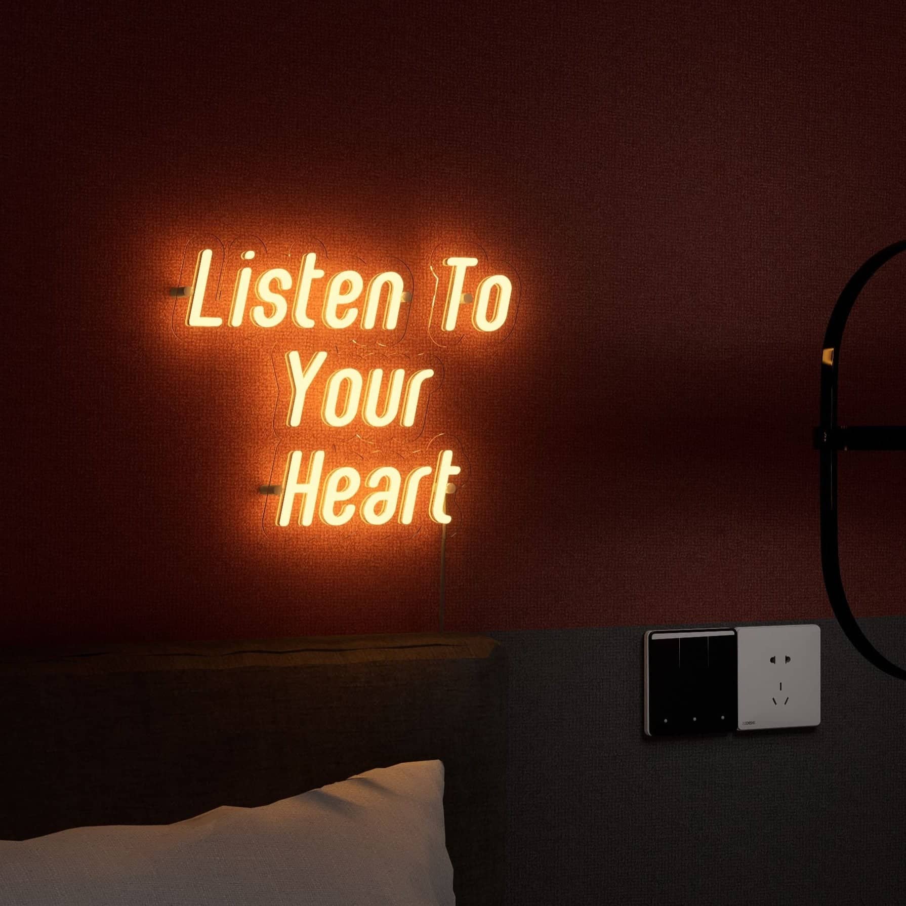 Open neon sign, perfect for your bedroom decor