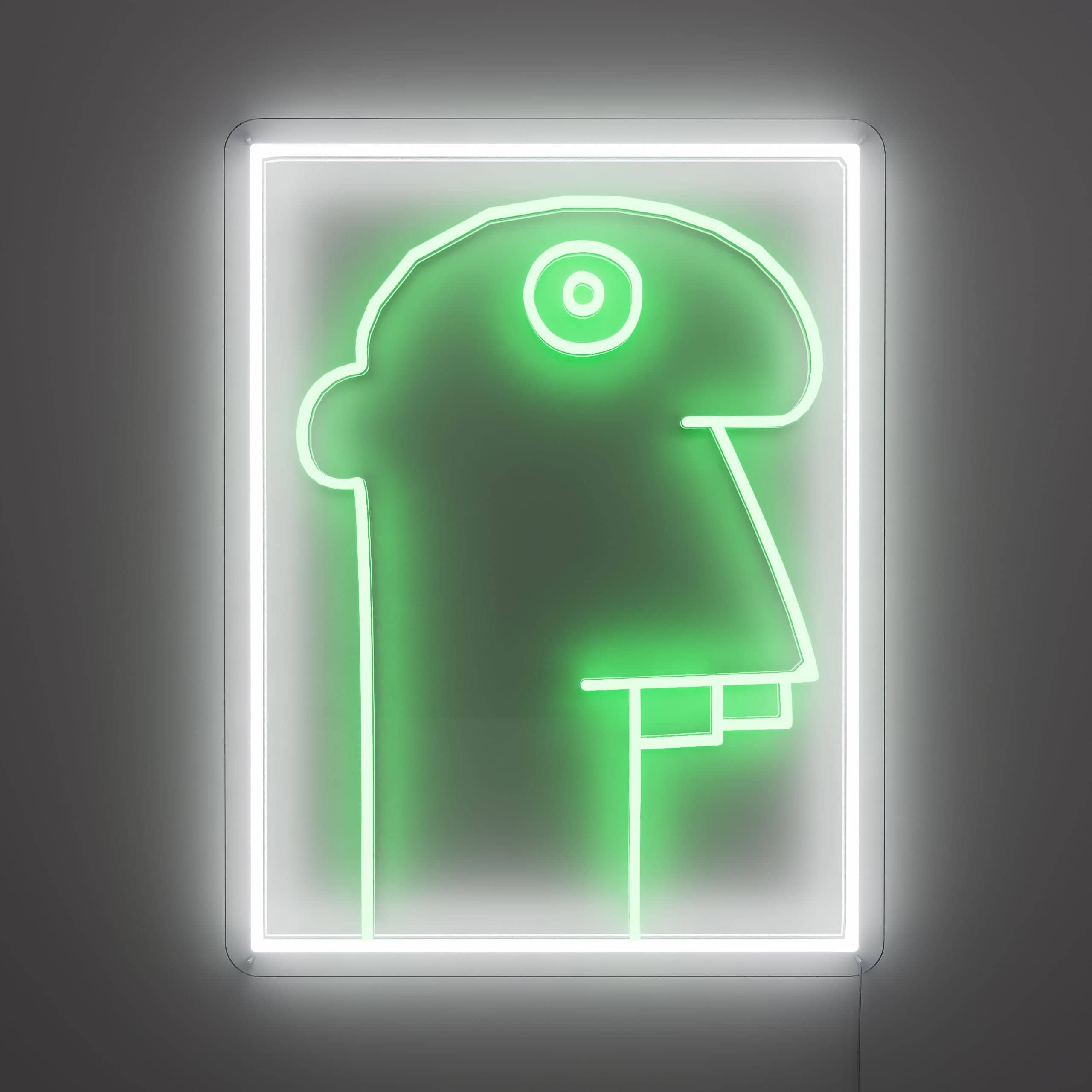 Open neon sign displaying Paying tribute to Noir's Art