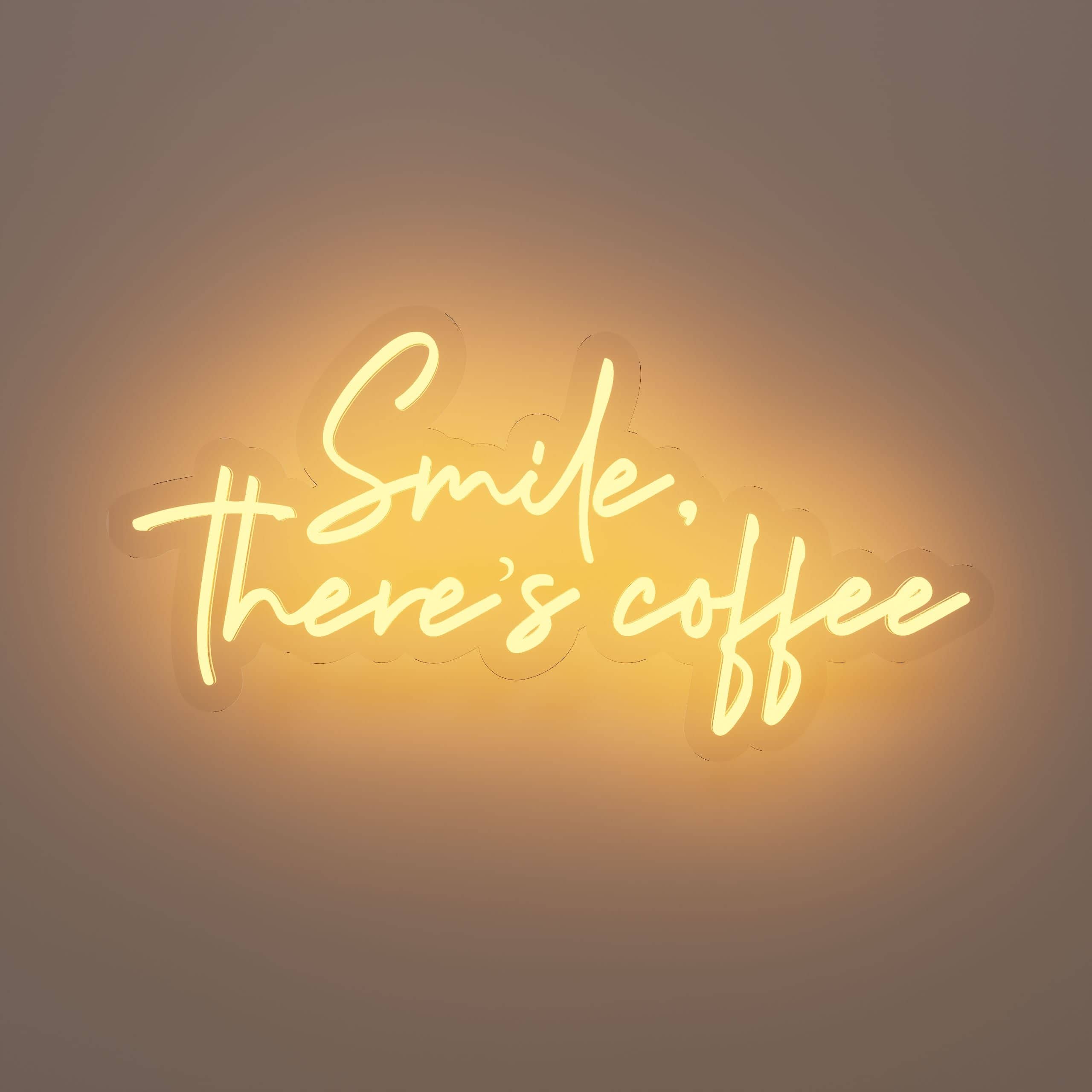 Unique coffee themed neon sign for bedroom decor