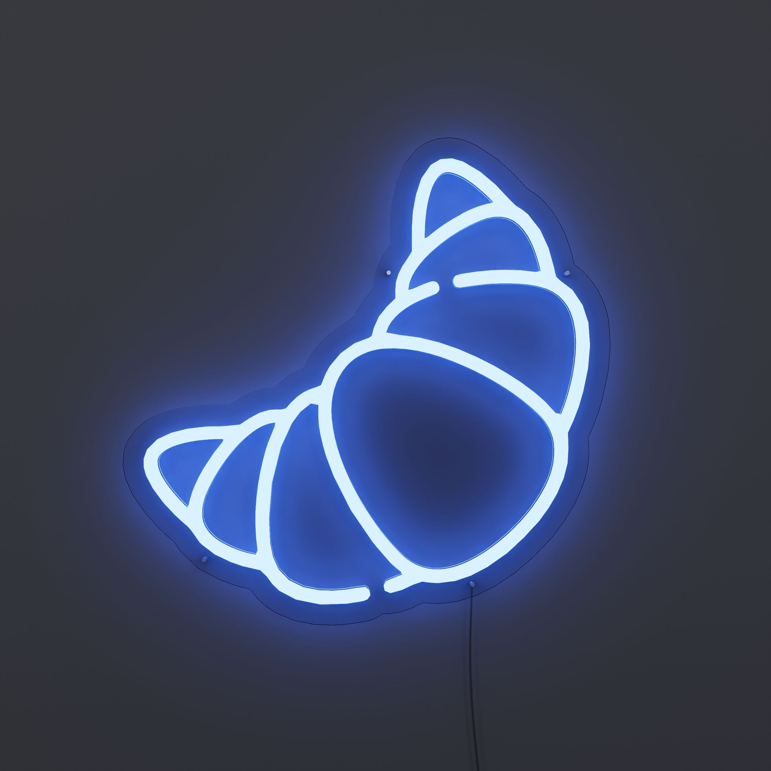 Croissant Light in Neon blue
