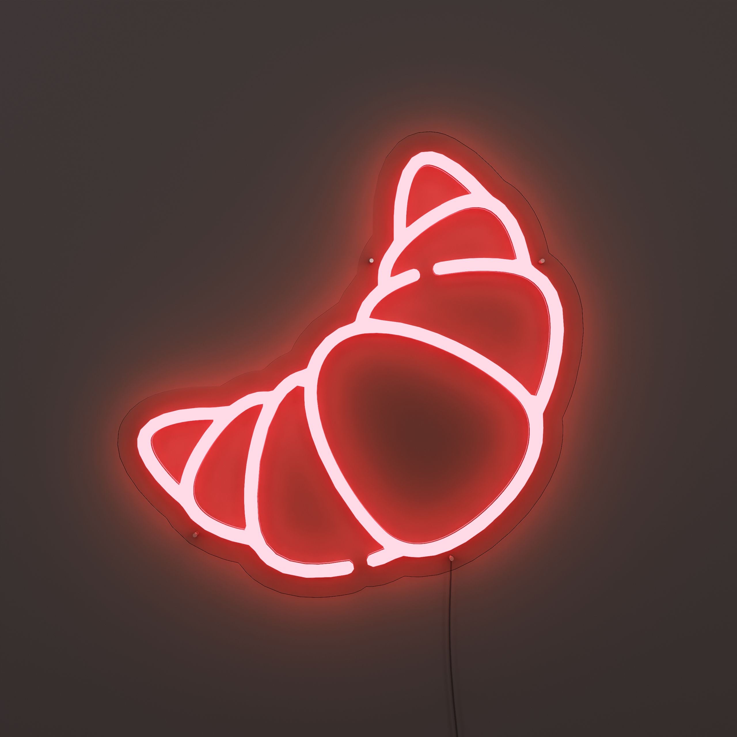 Croissant Light in Neon red