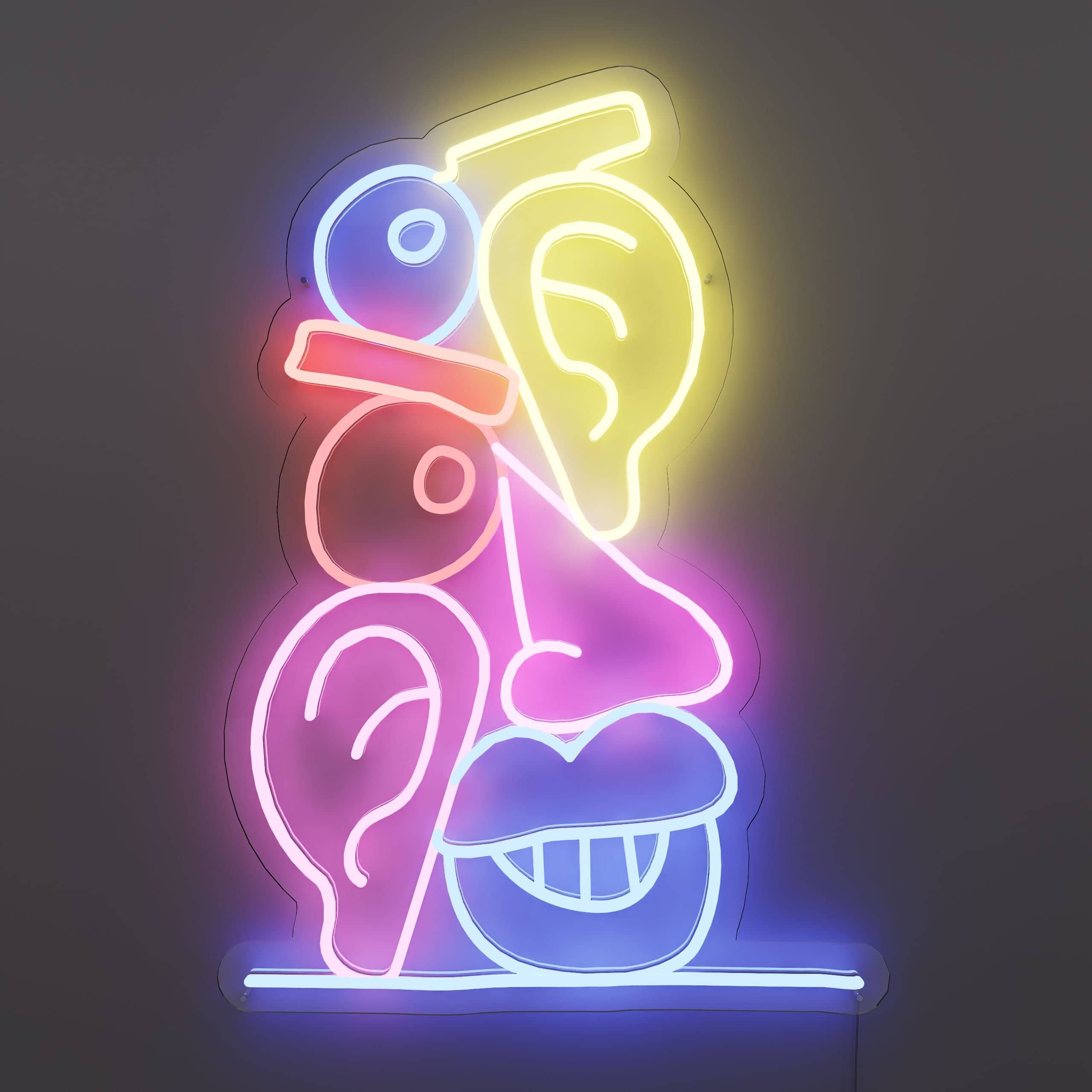 Neon Sign Art Lookers by Noir
