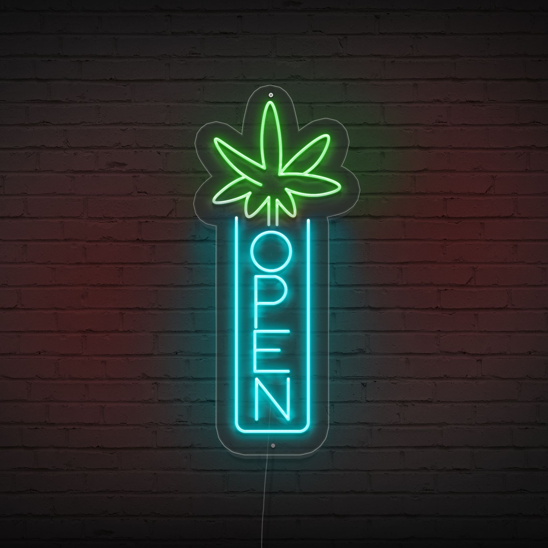 Tropical Open Neon Sign