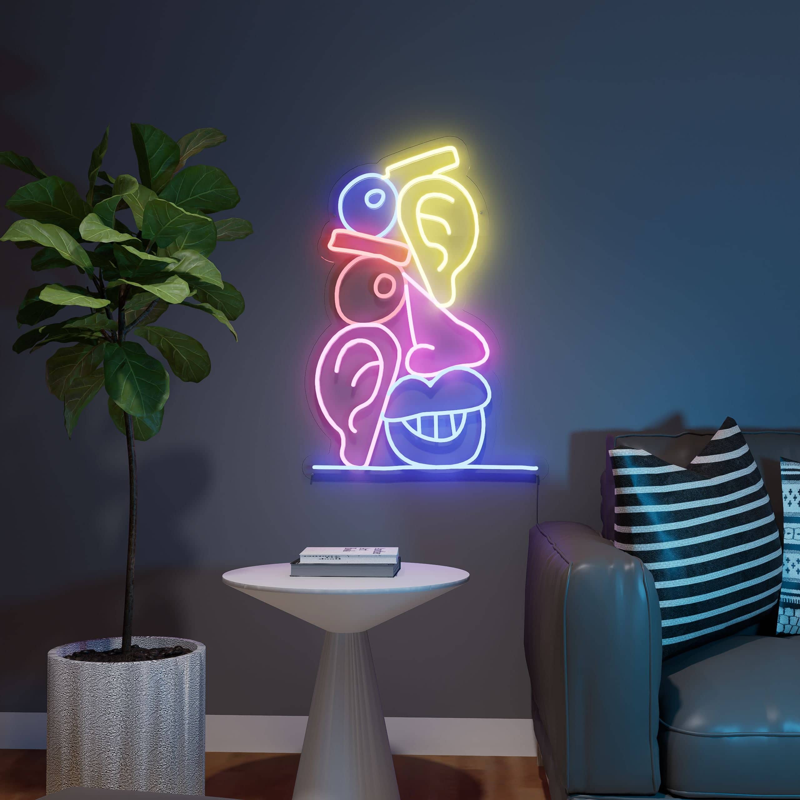 Neon Sign Art Lookers by Noir