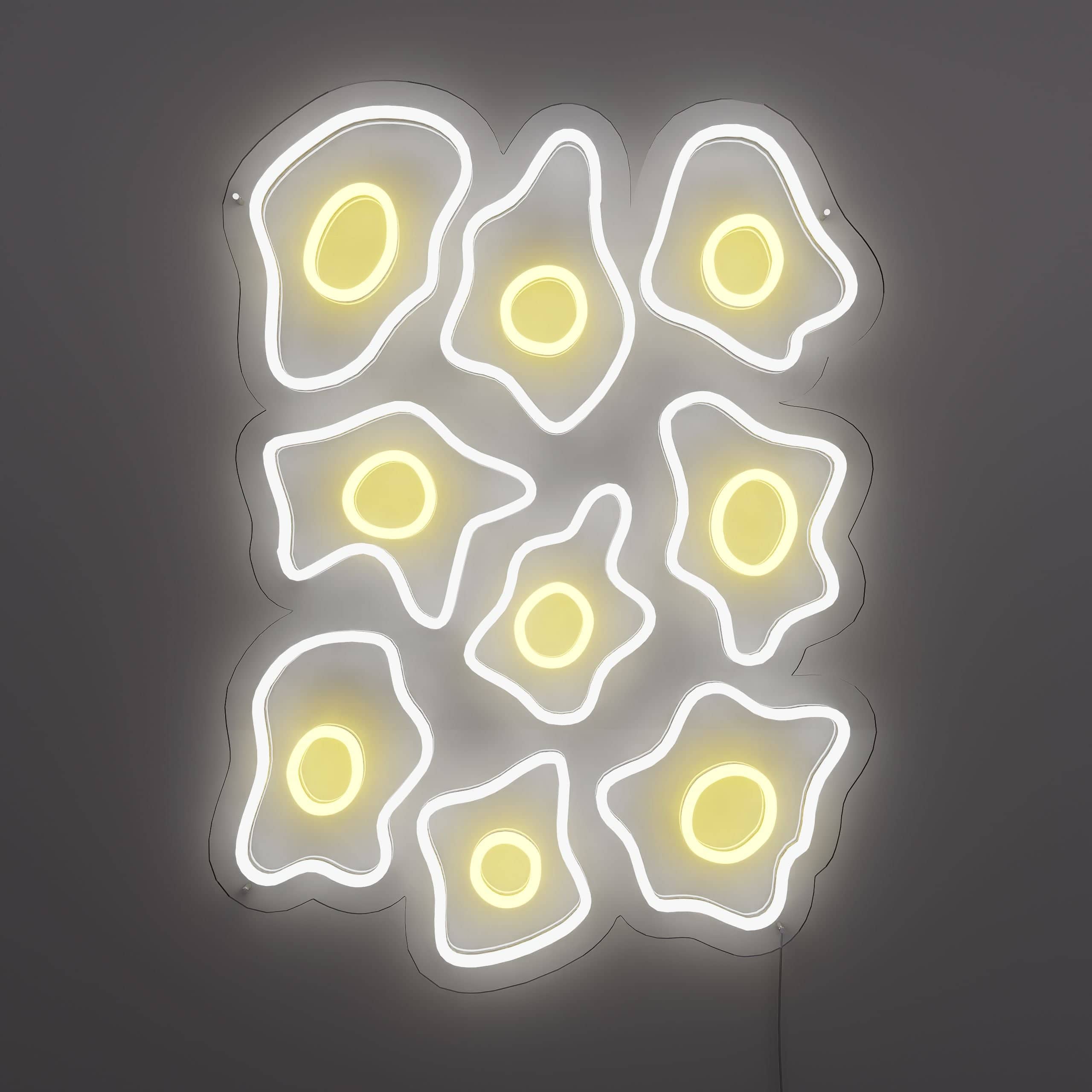 Quirky Man Cave Signs shaped like a fried egg