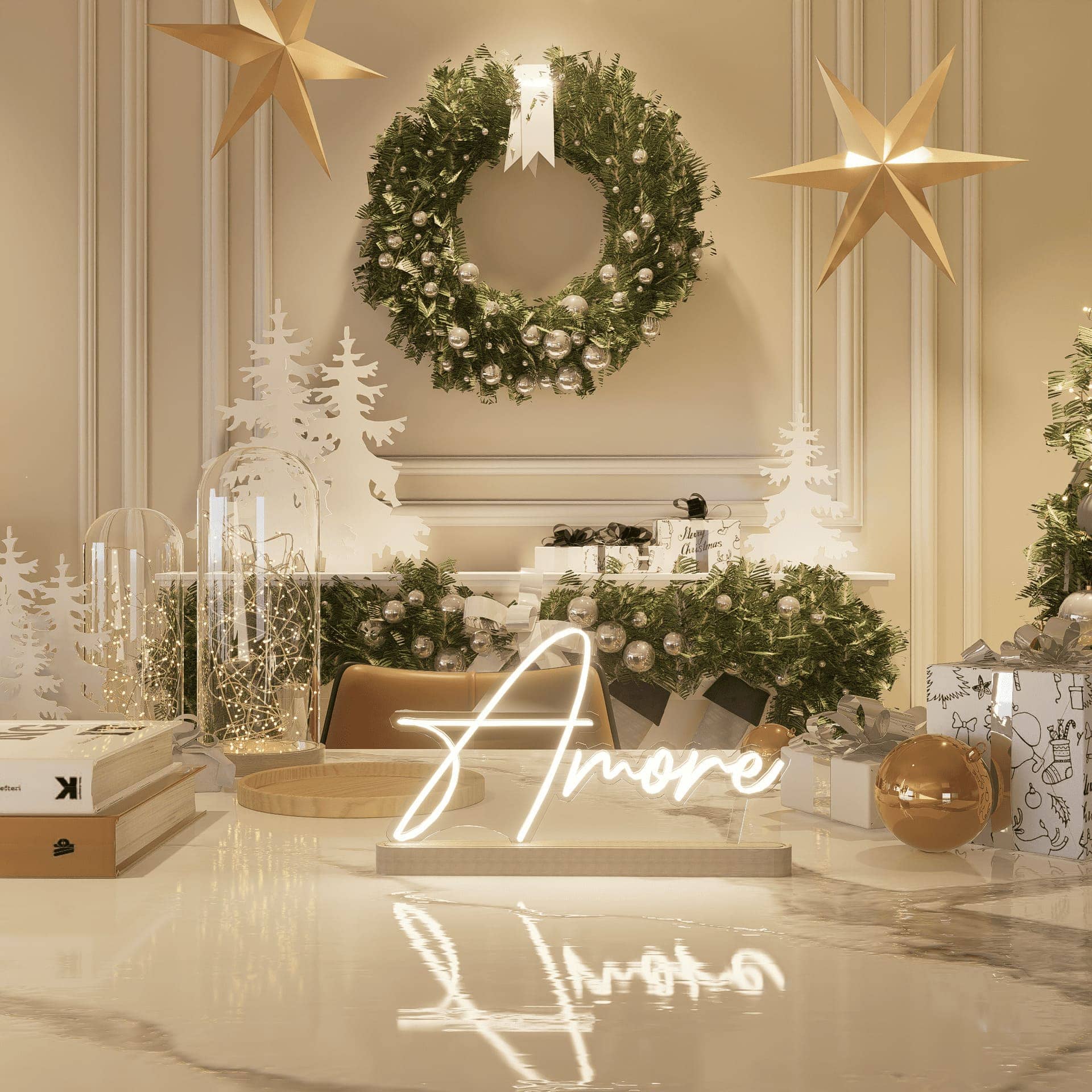 Christmas Amore Love Sign