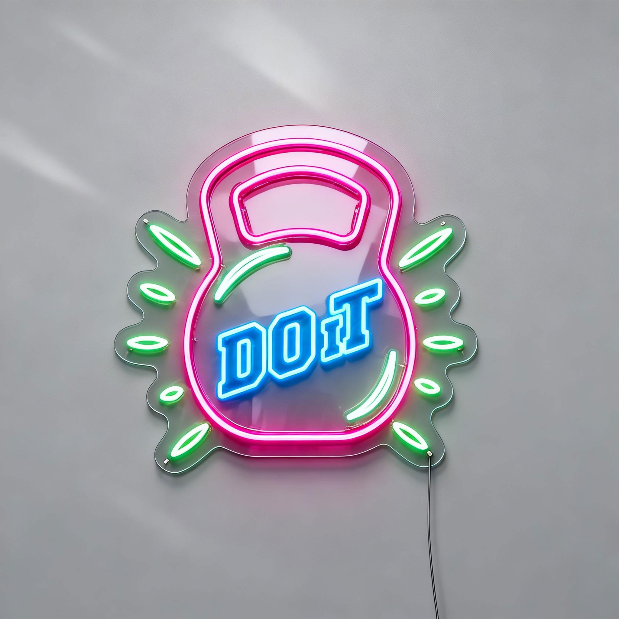 Barbell Neon Sign Do It