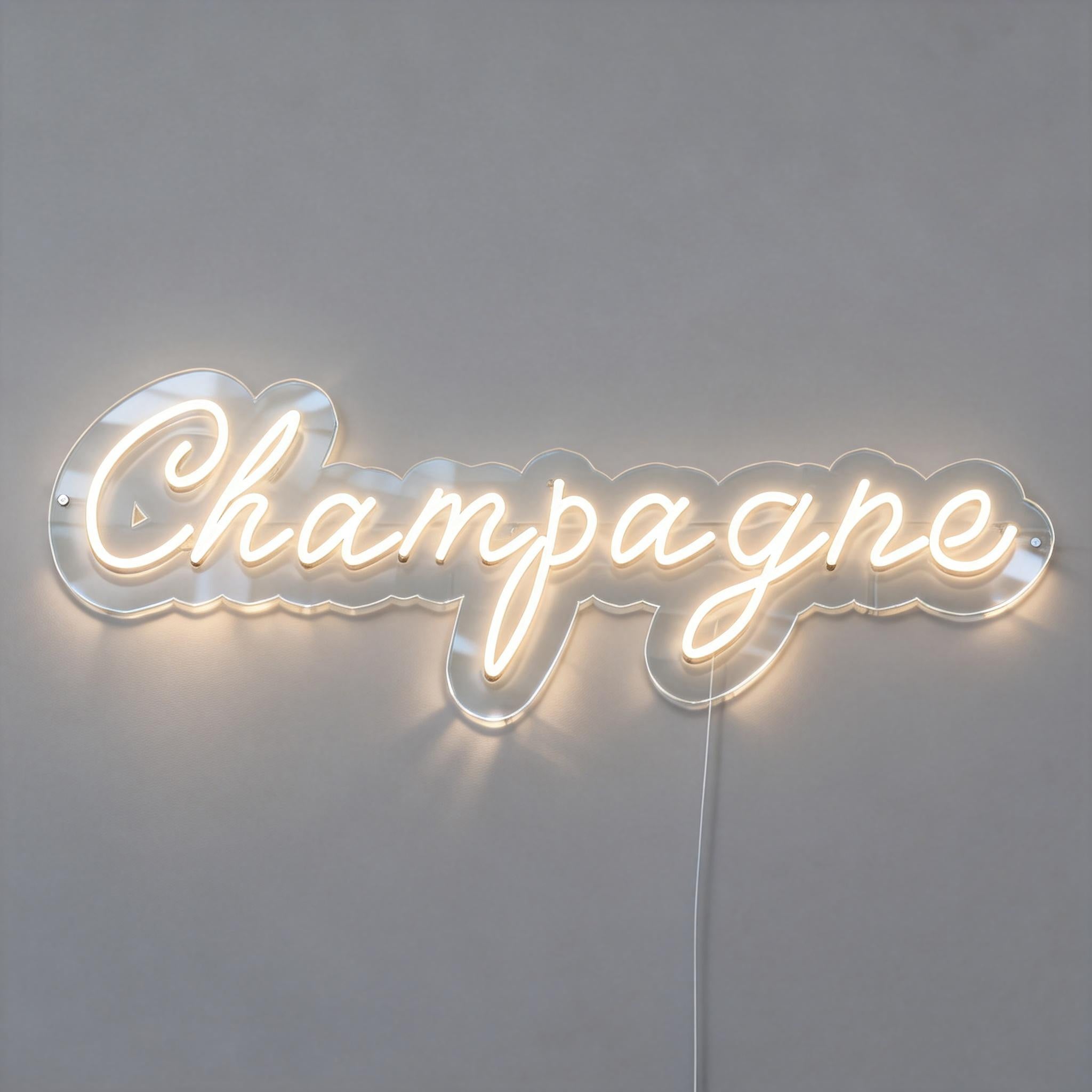 Champagne Neon Sign