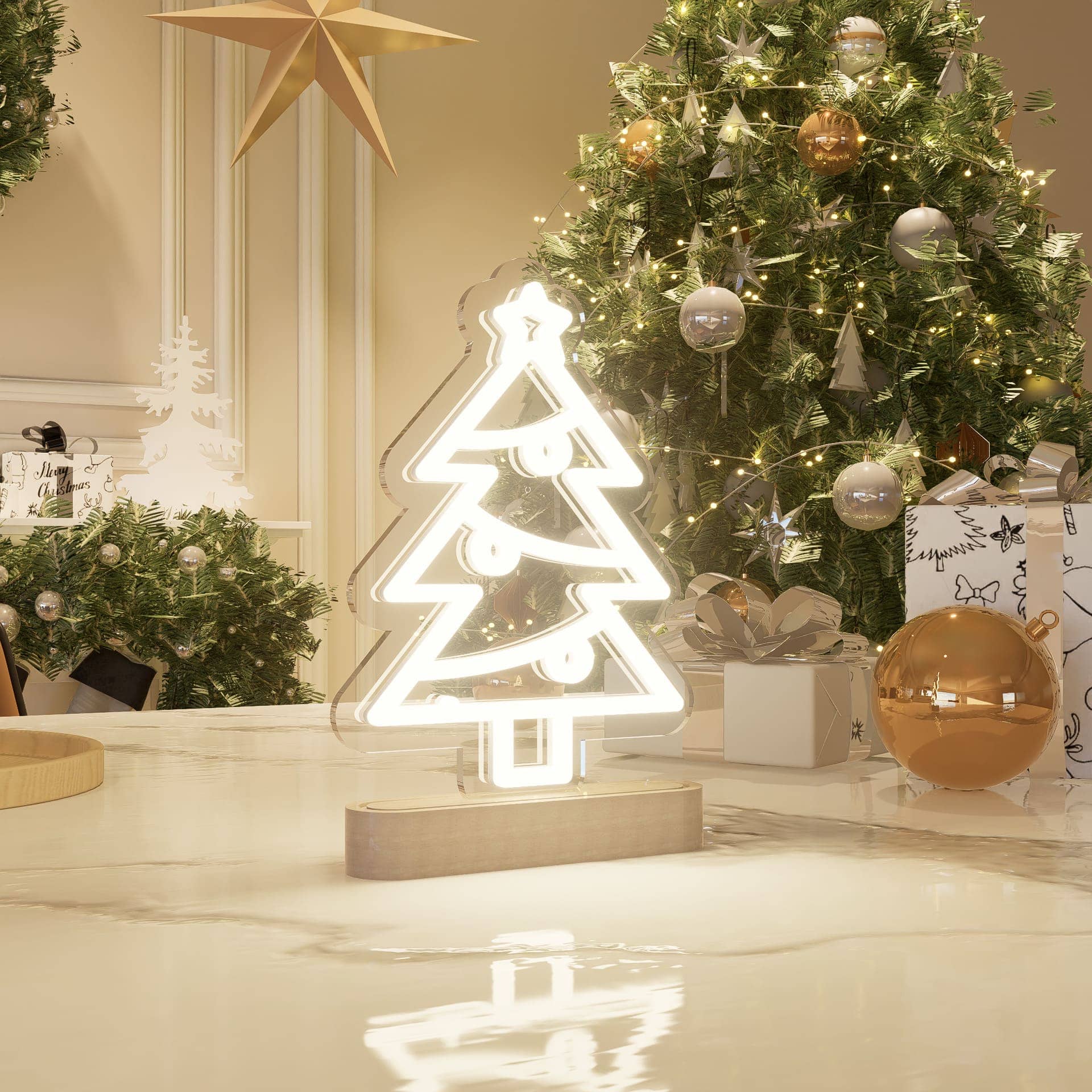 Christmas cedar tree Sign