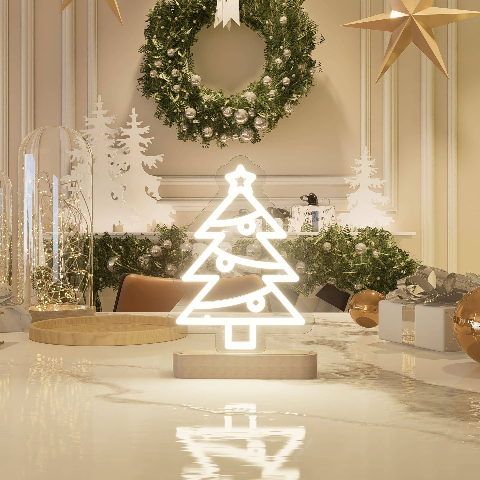 Christmas cedar tree Sign