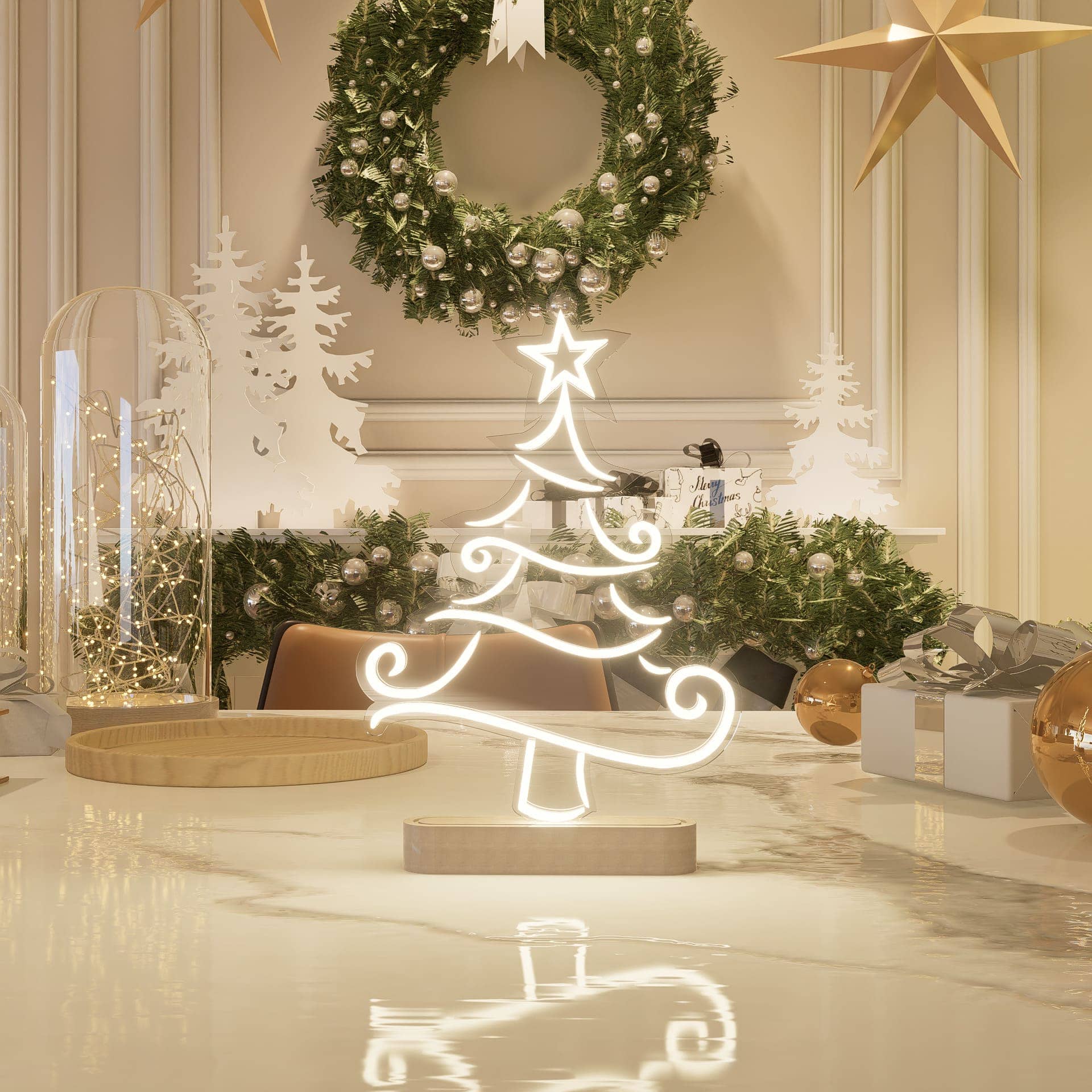 Christmas Yule tree Sign