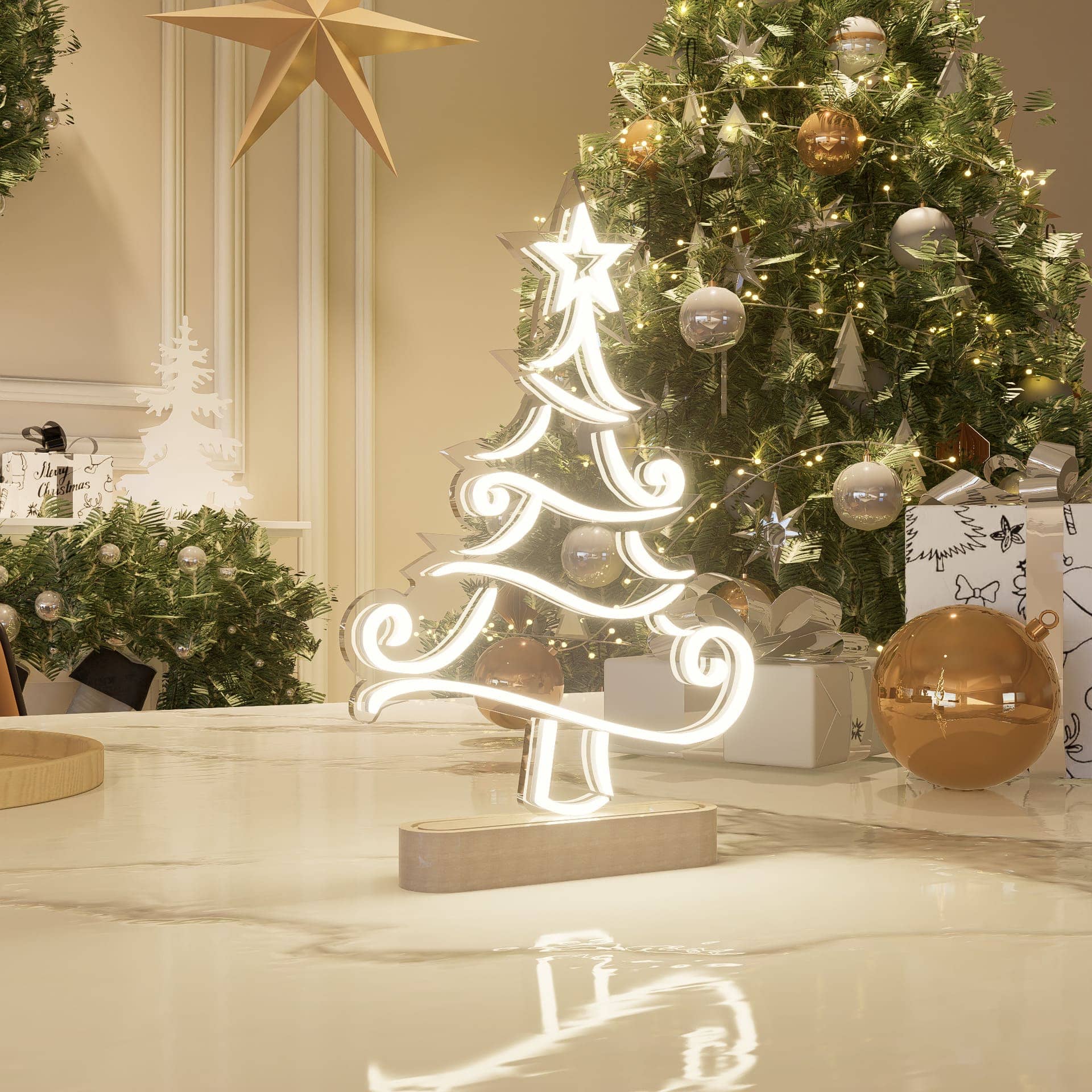 Christmas Yule tree Sign