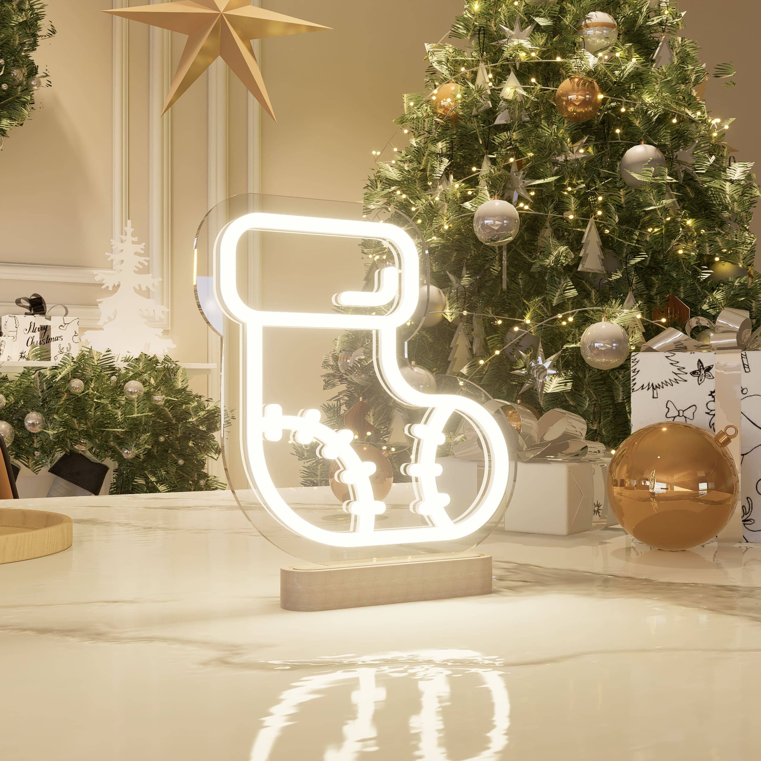 Christmas Hose Table Sign