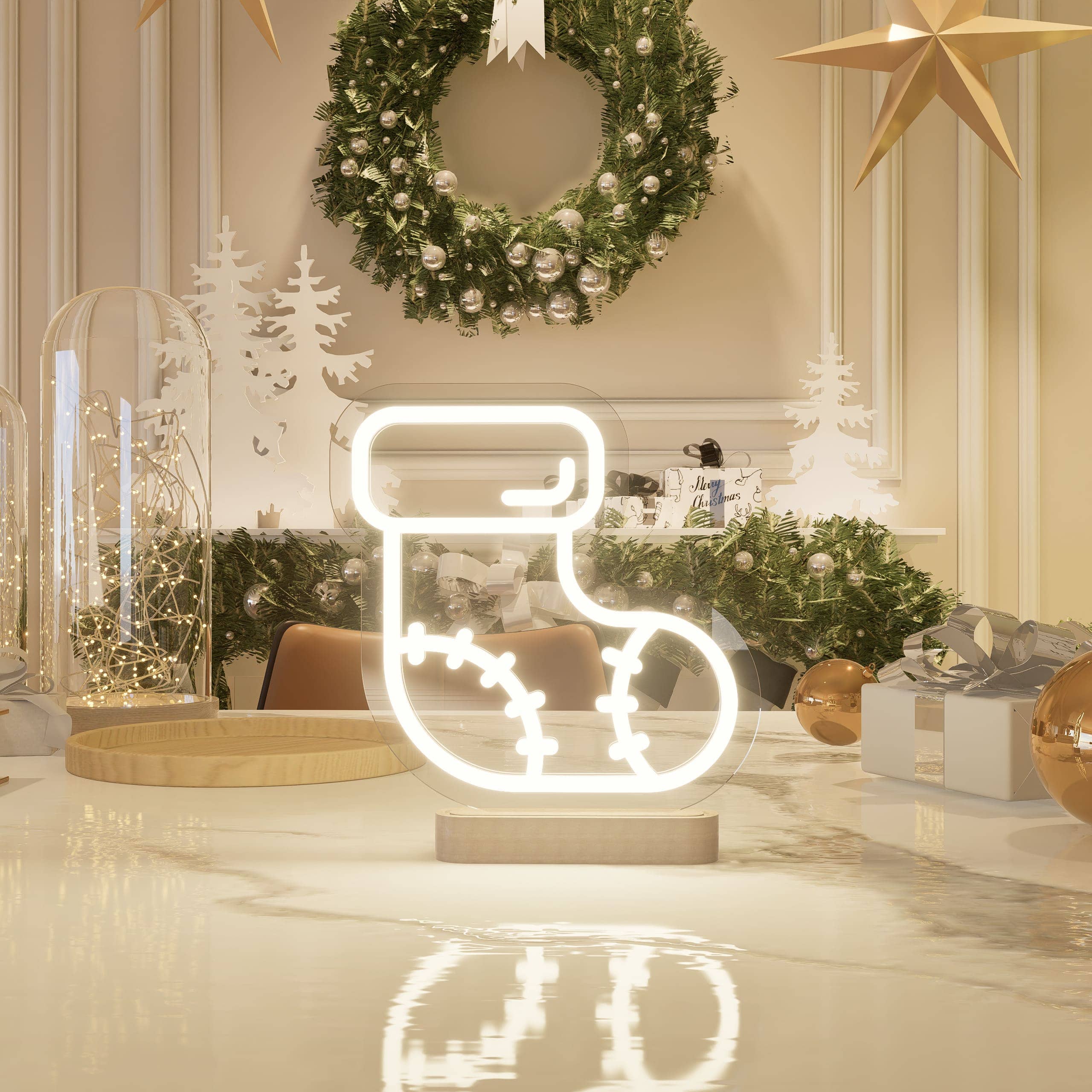 Christmas Hose Table Sign