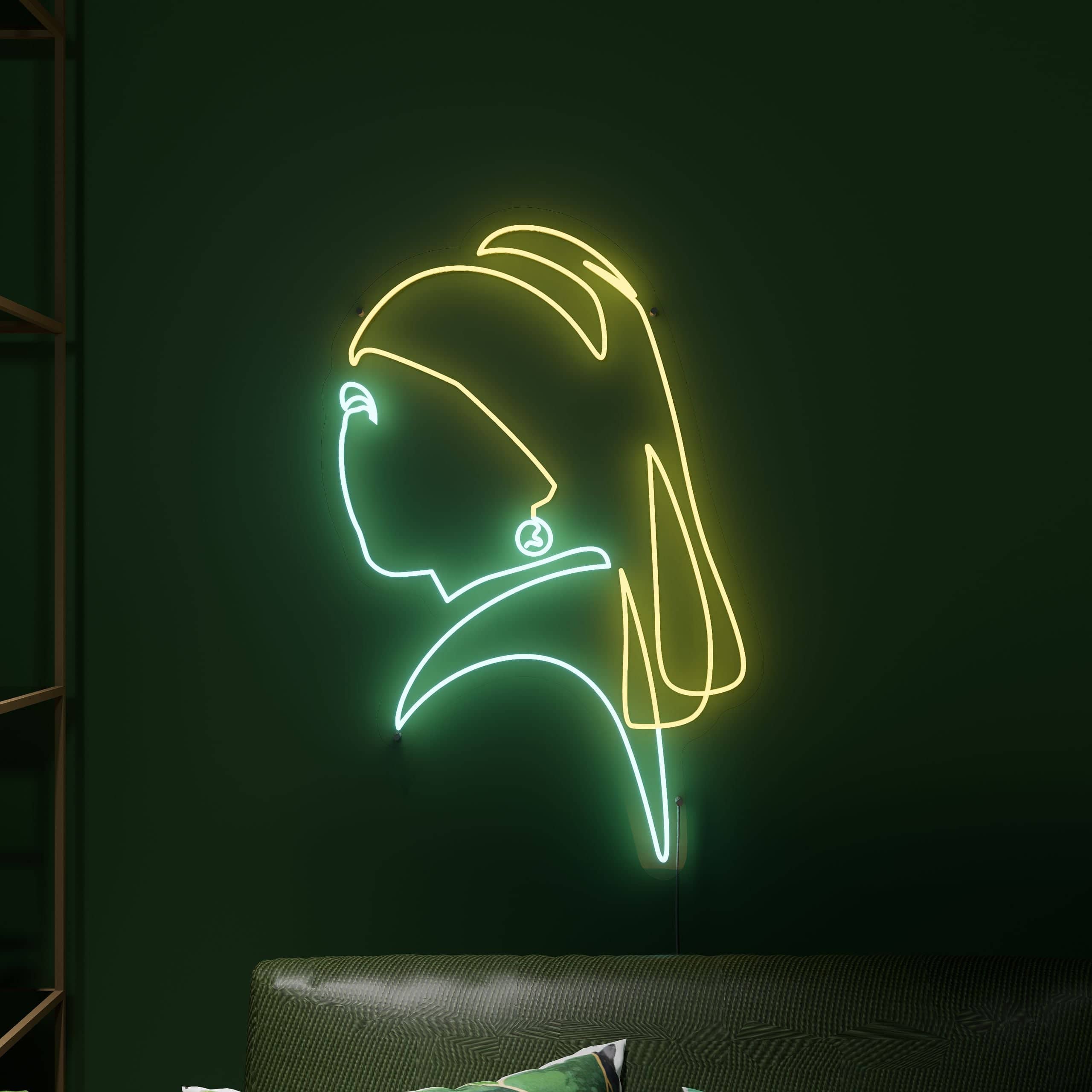 minimalist-artwork-featuring-the-girl-adorned-with-a-pearl-earring-neon-sign-lite