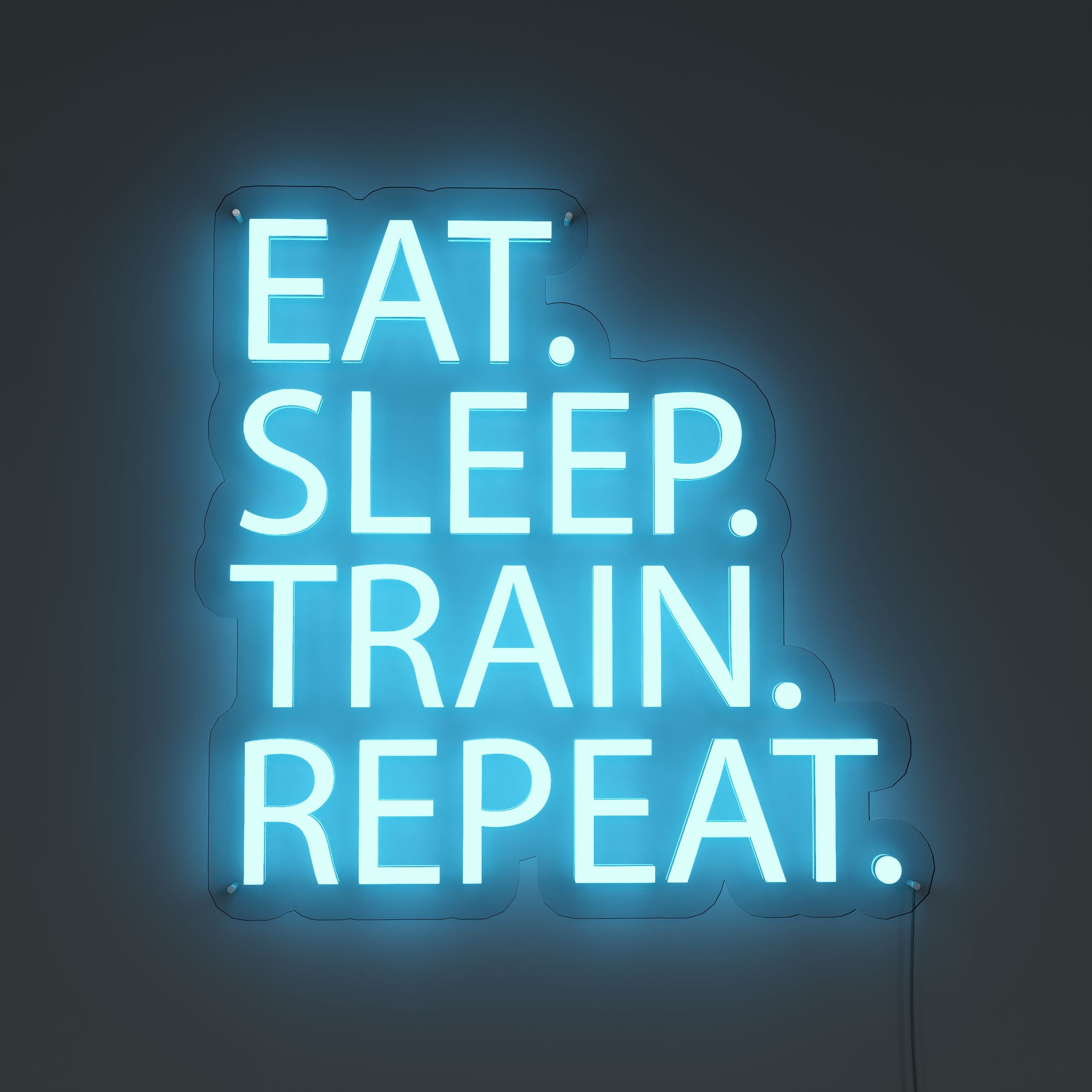 Eat Sleep Train GYM Neon Sign T
