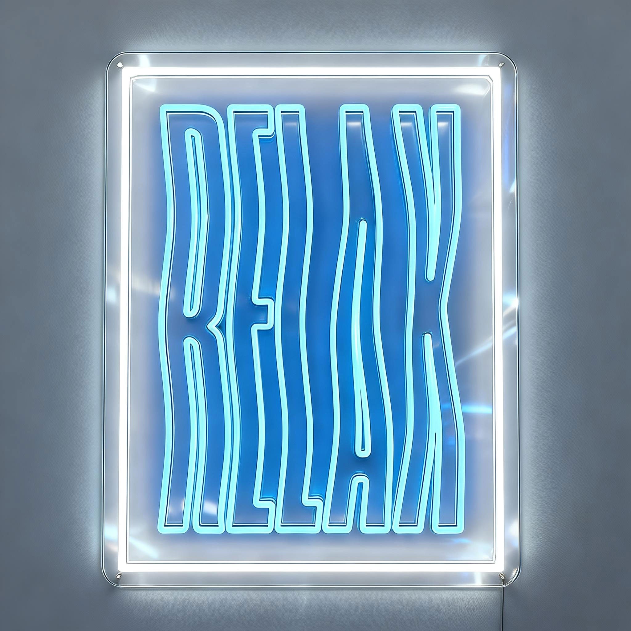 Flowing Relax Neon Sign