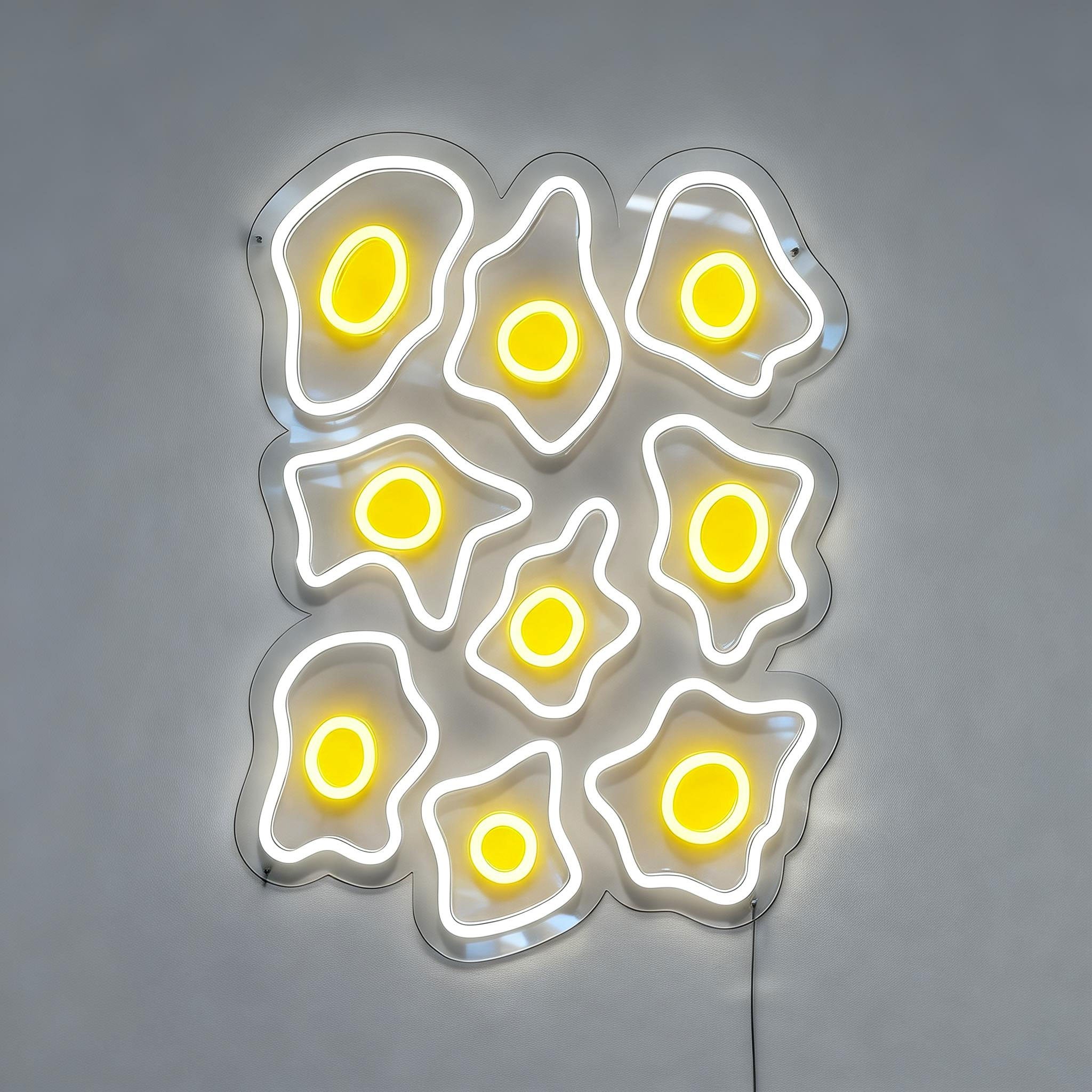 Fried Egg Signs in Neon