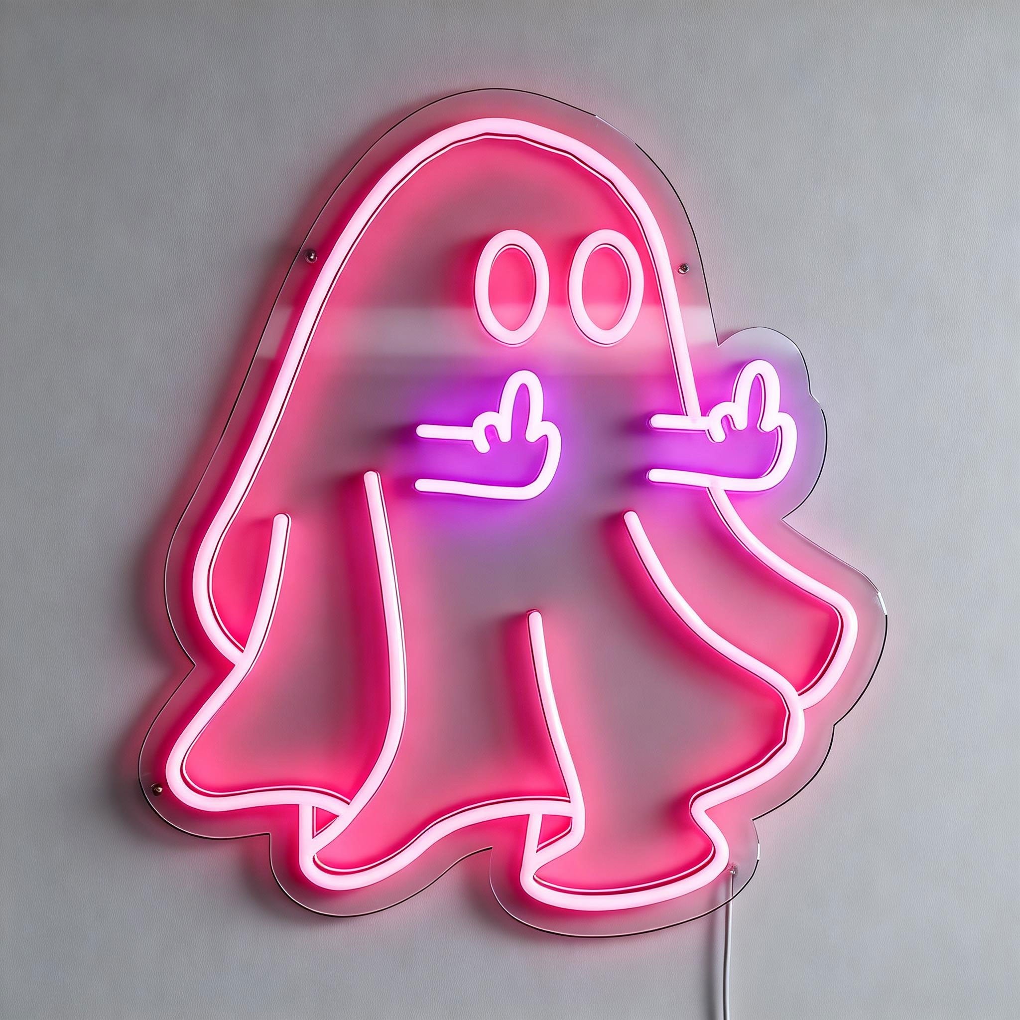 Ghost's Mockery Anime Neon Sign